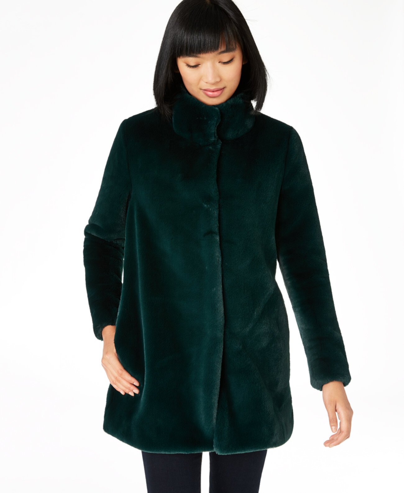 Пальто из искусственного меха Calvin Klein
