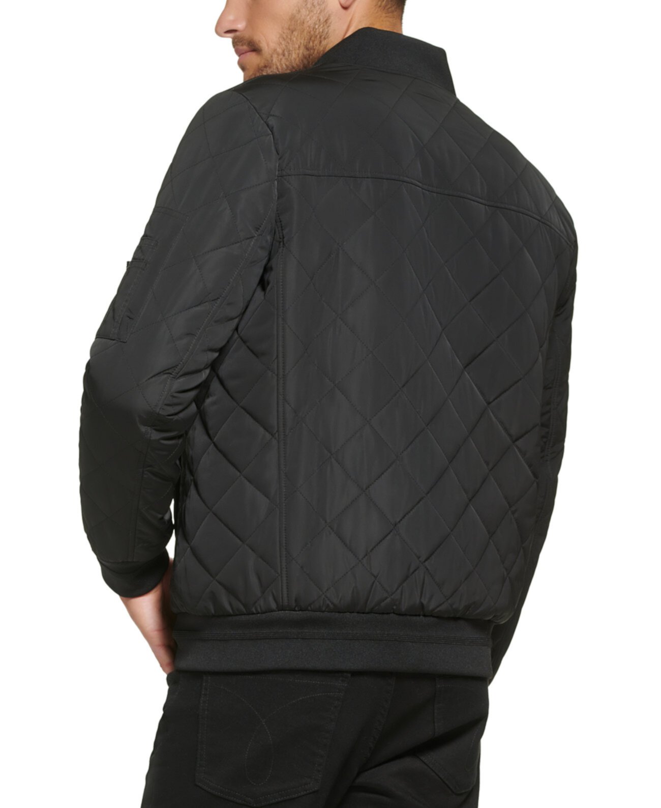 Мужская Куртка-бомбер на Синтепоне Calvin Klein с Вязаными Манжетами Calvin Klein