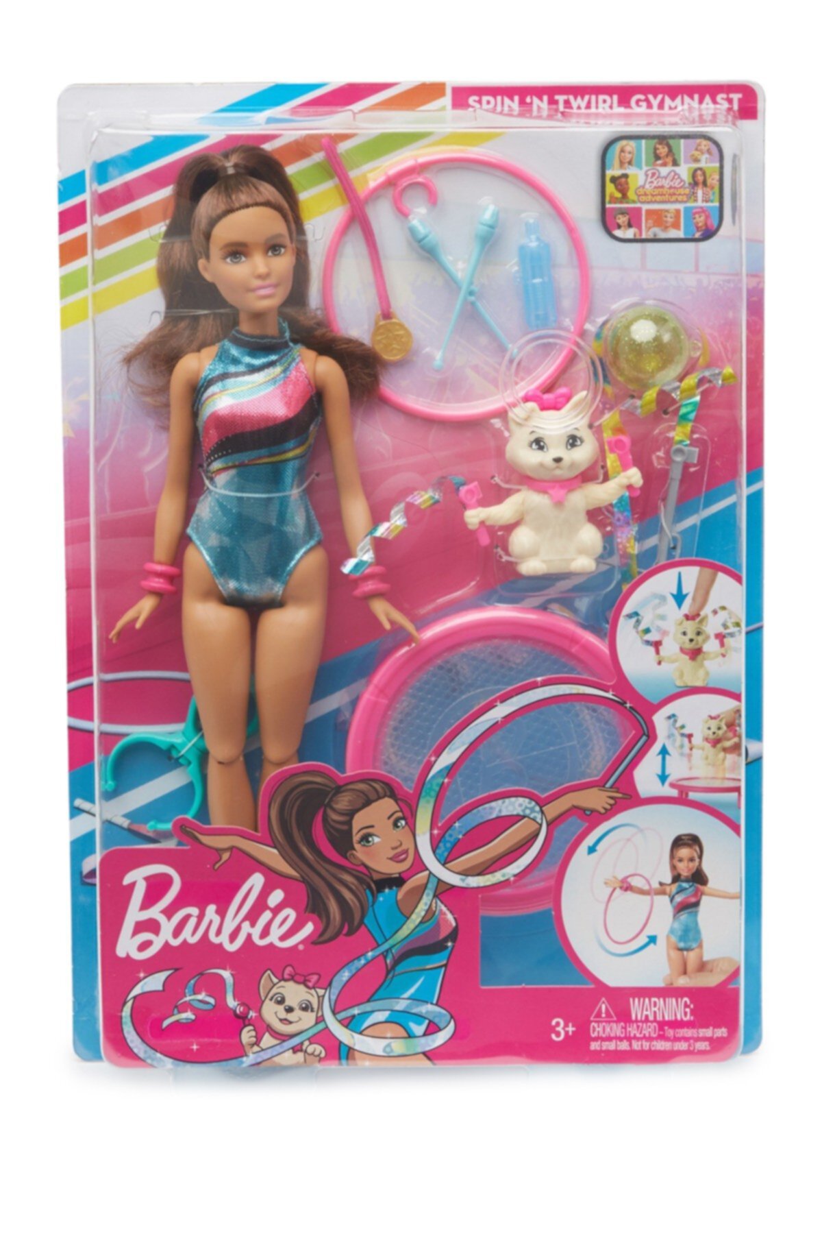 Кукла-гимнастка Barbie ™ Spin ‘n Twirl Mattel