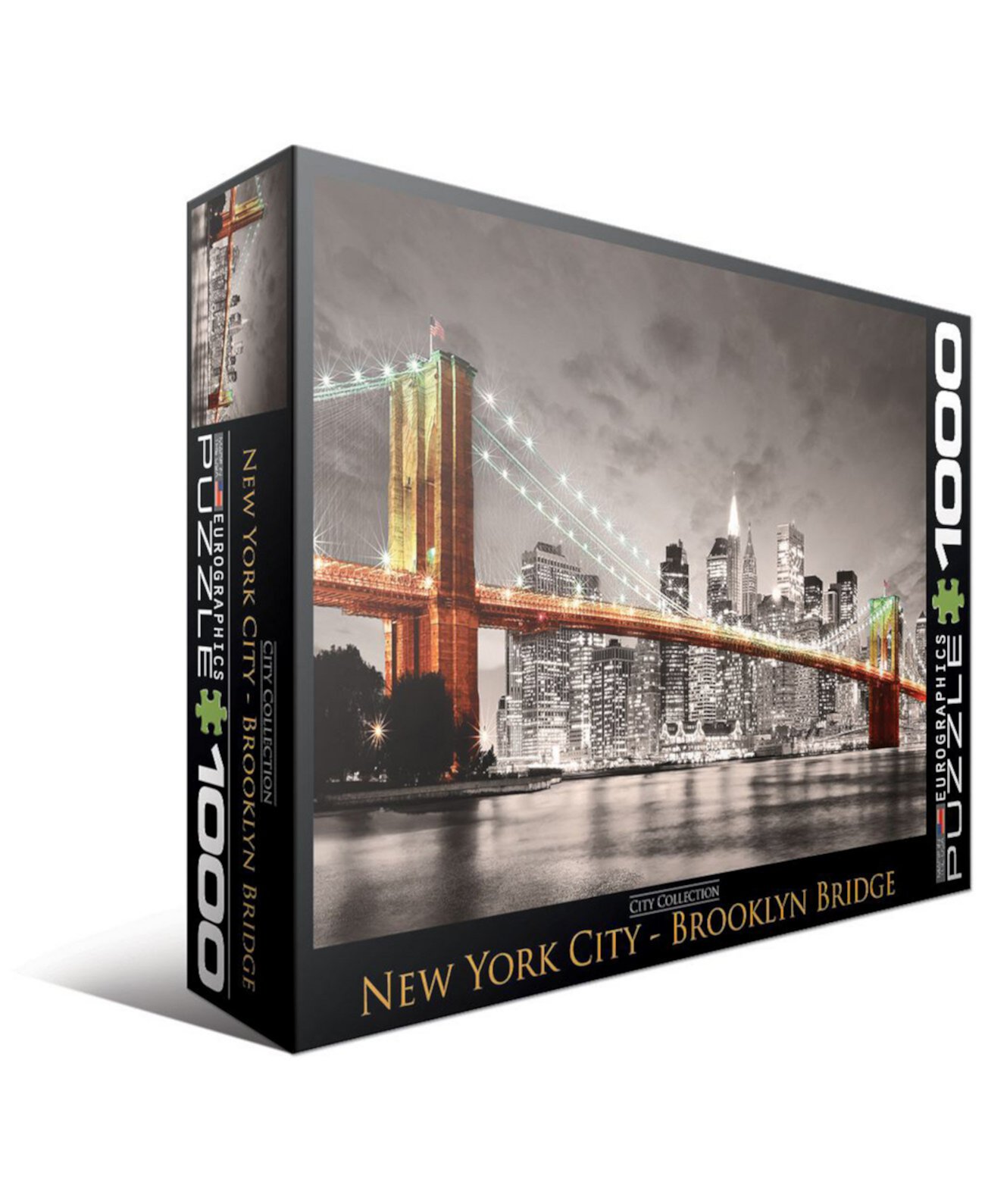 Собрание города - Нью-Йорк - Бруклинский мост - Пазл из 1000 деталей Eurographics