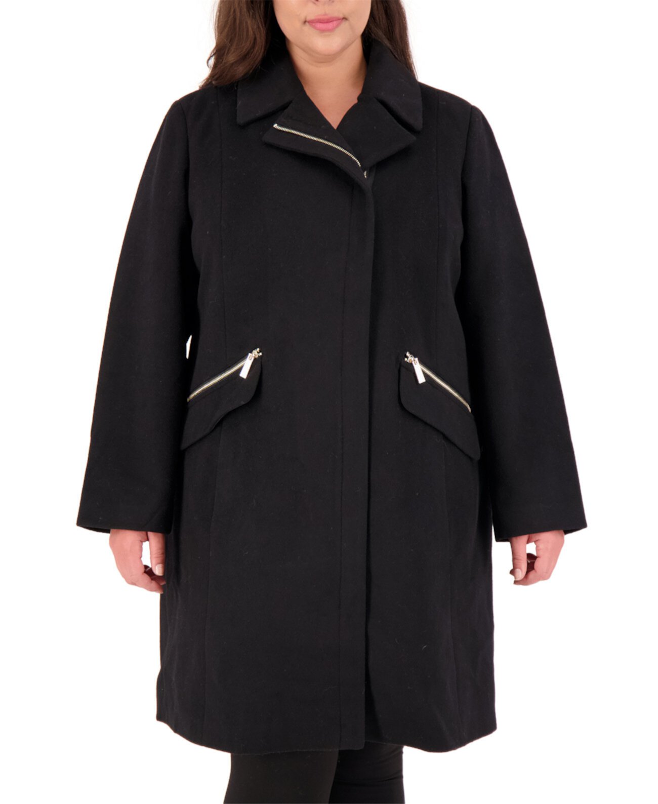 Асимметричное пальто больших размеров Vince Camuto