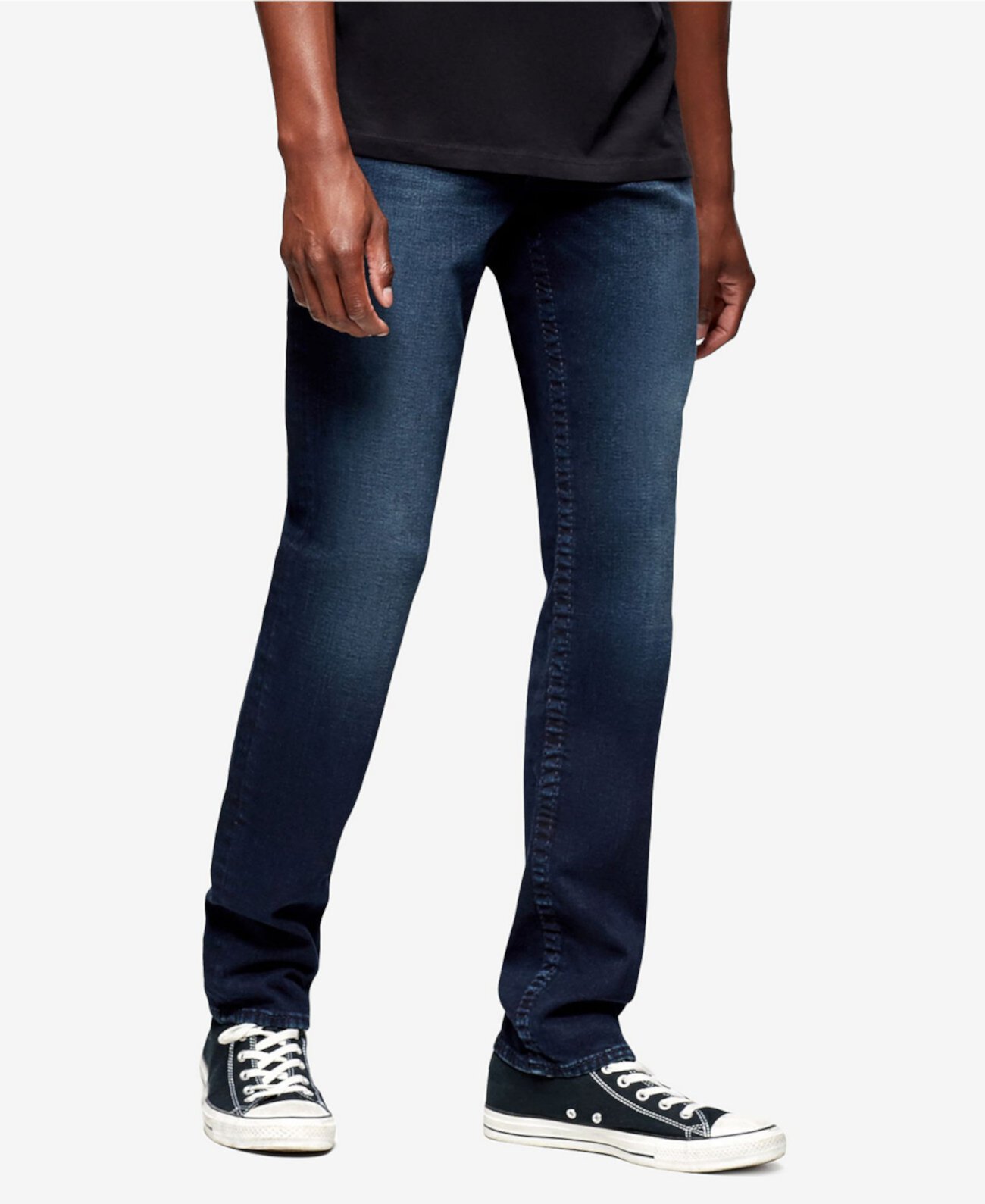 Мужские зауженные джинсы Geno Big T с карманами с клапанами сзади True Religion