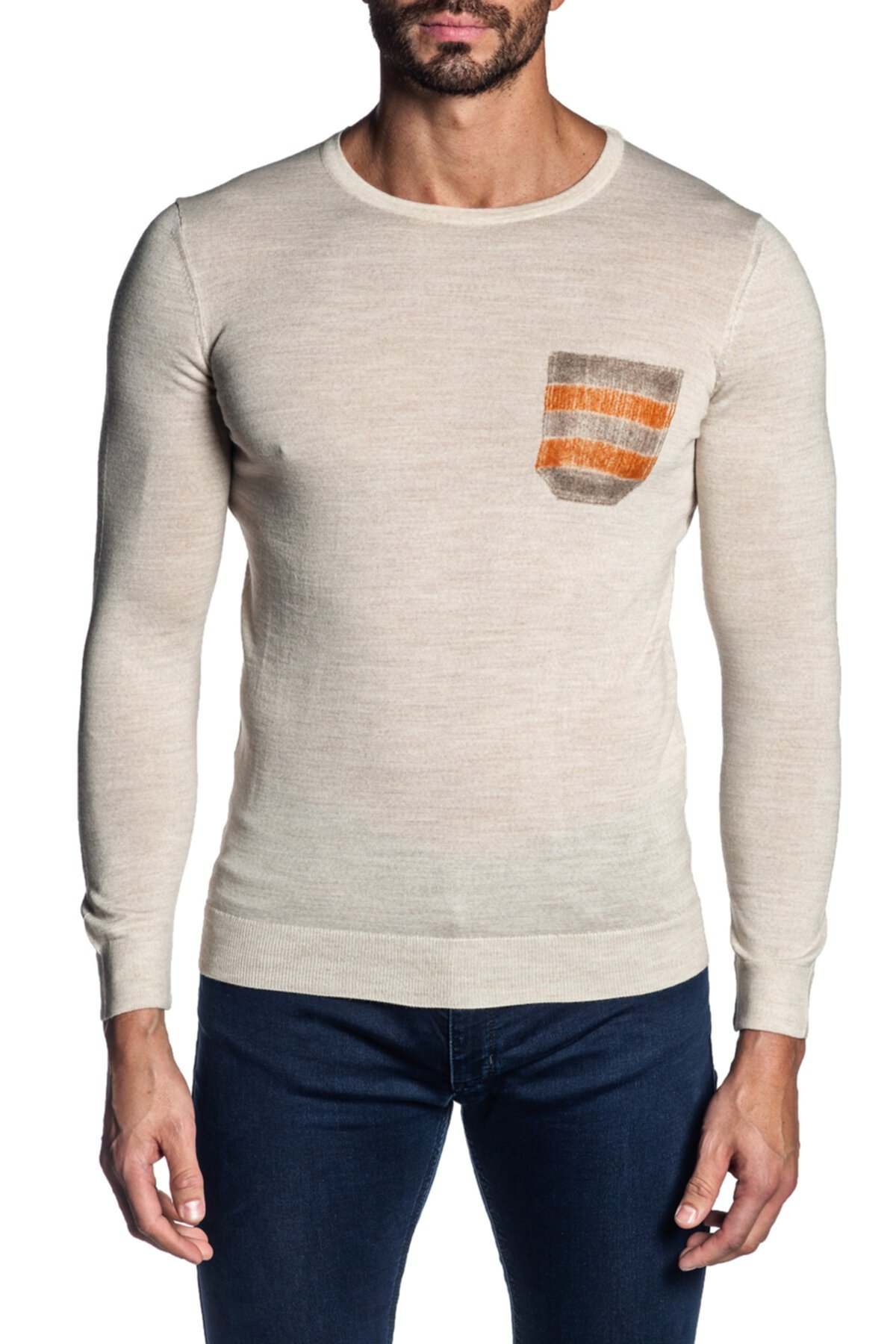 Свитер-пуловер с круглым вырезом Jared Lang