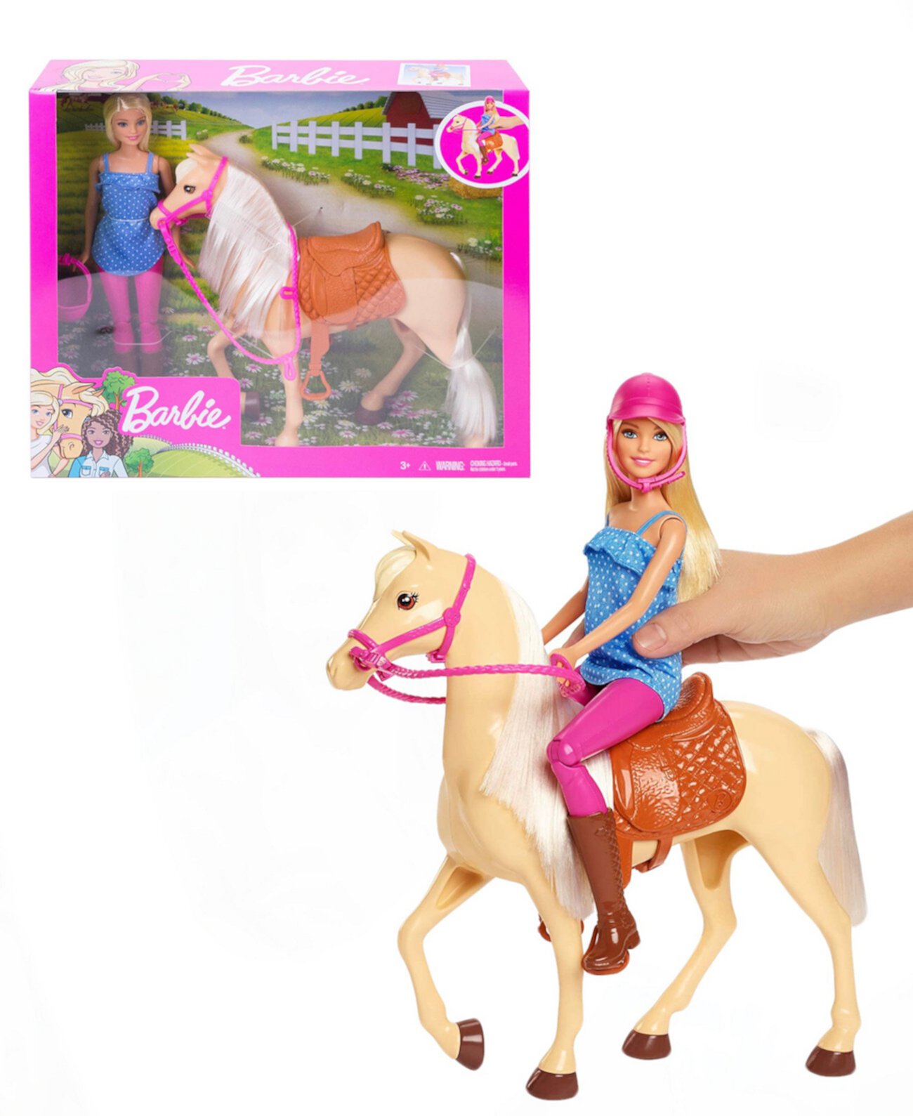 Заказать Другие игрушки и игры Кукла и лошадь Barbie, цвет - многоцветный,  по цене 3 560 рублей на маркетплейсе Usmall.ru