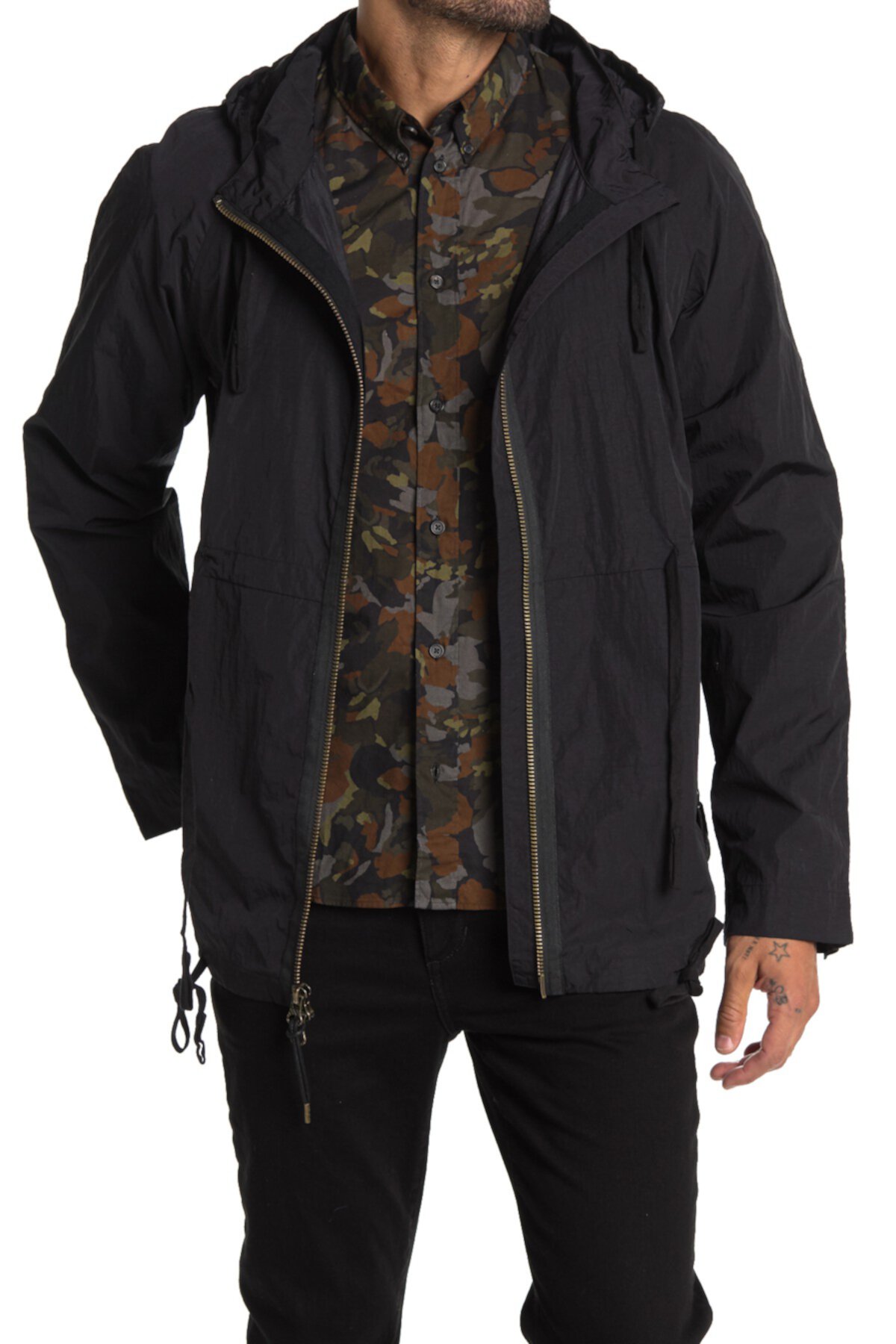 Куртка-ветровка с капюшоном Billy Reid