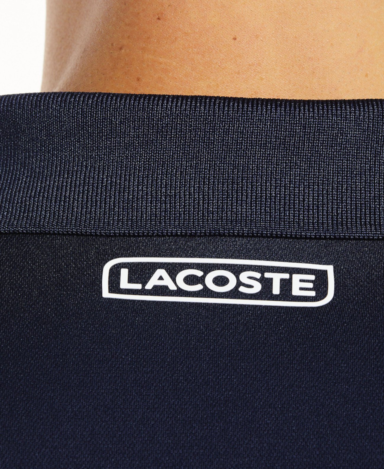Мужская рубашка-поло с короткими рукавами и цветными блоками SPORT Ultra Dry с воротником-стойкой Lacoste