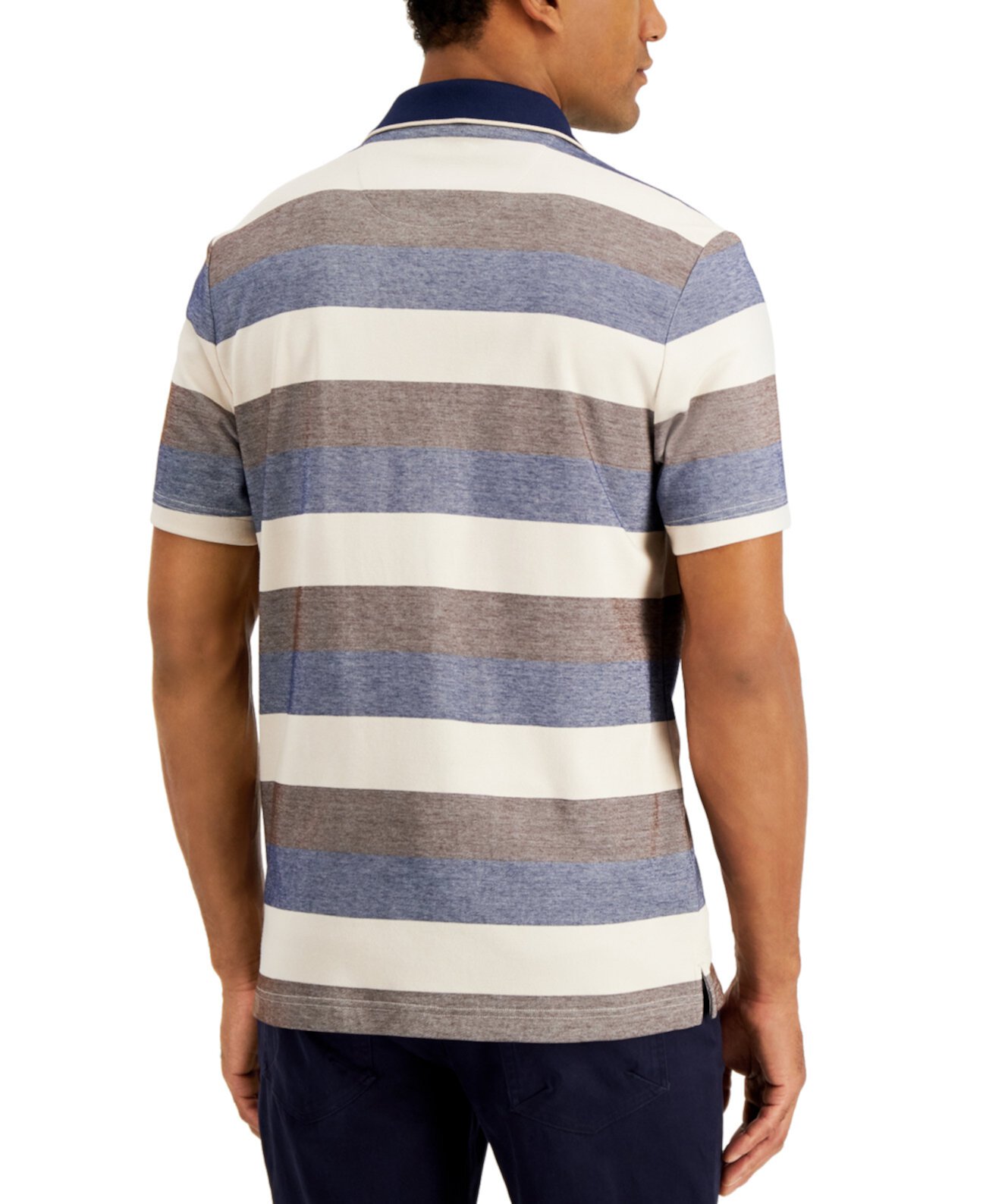 Мужская футболка-поло в полоску, созданная для Macy's Tasso Elba