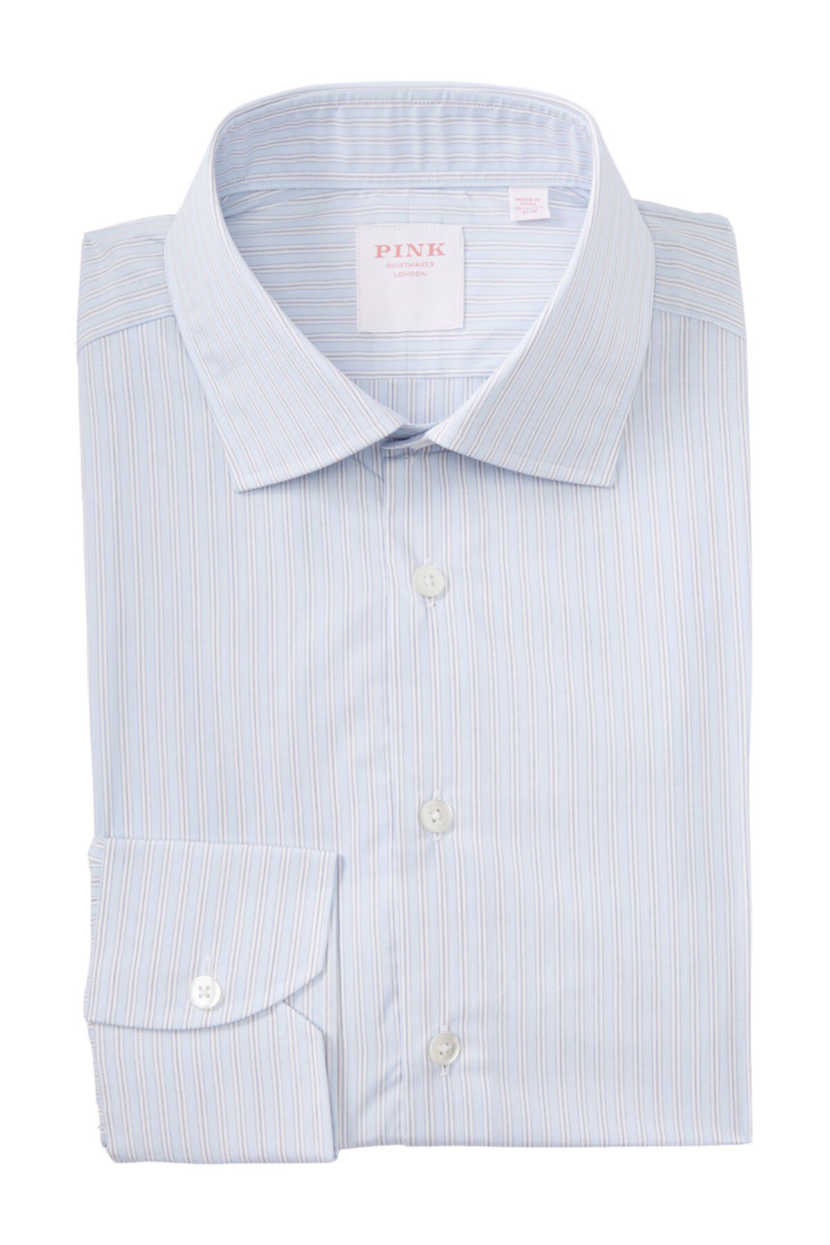 Классическая рубашка с принтом в полоску Piumino THOMAS PINK