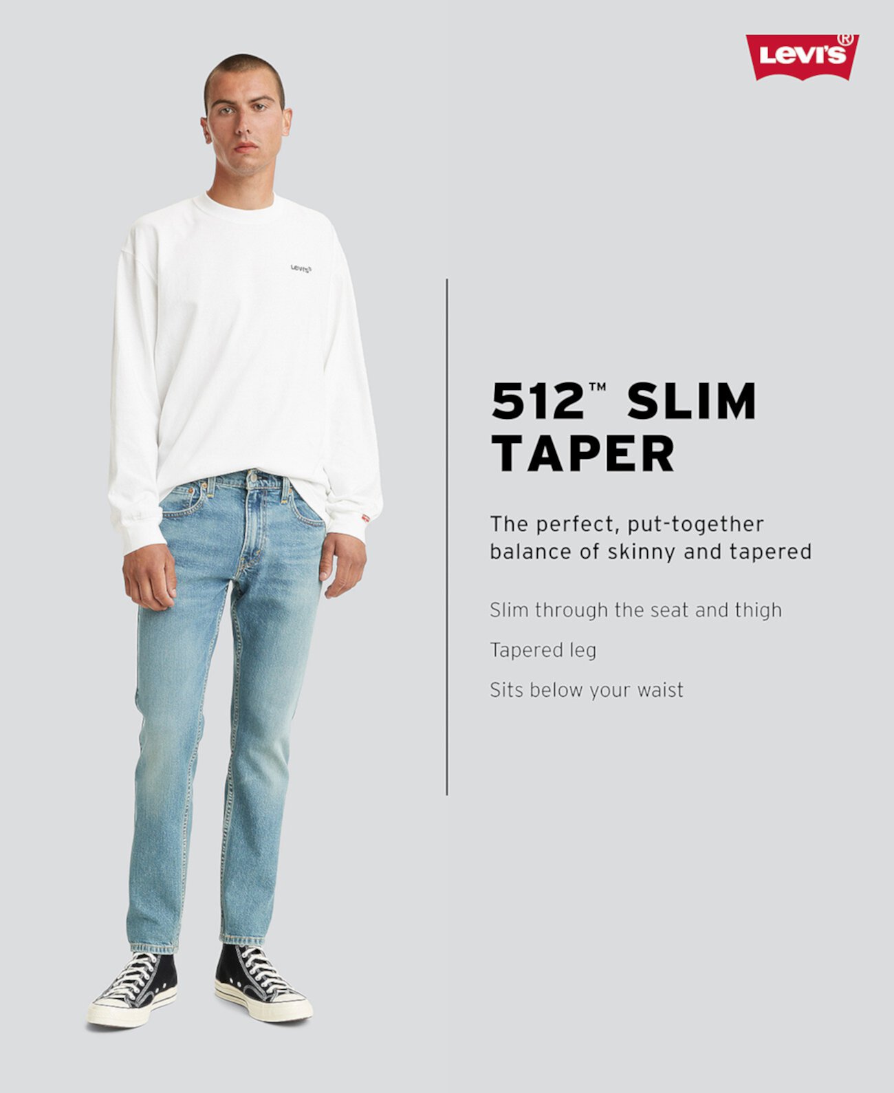 Мужские Джинсы skinny Levi's® 512™ Levi's®