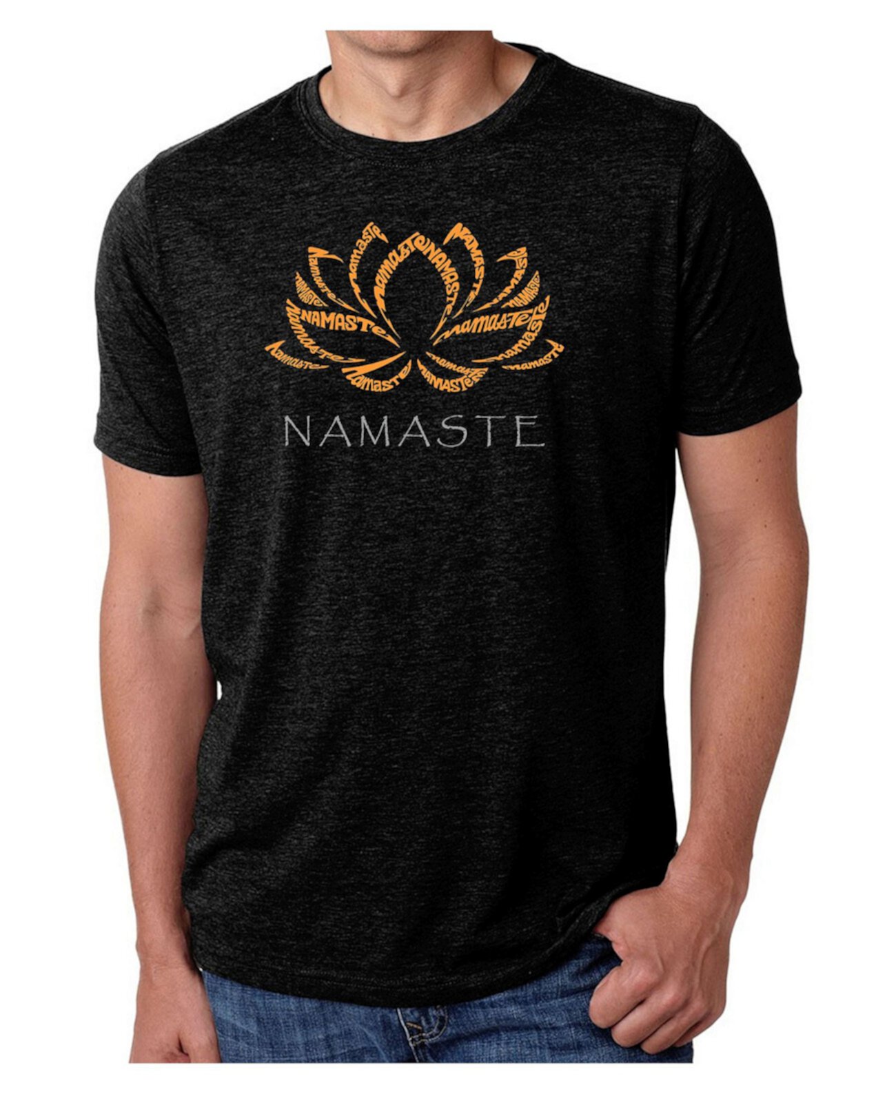 Мужская футболка Premium Word Art Namaste LA Pop Art