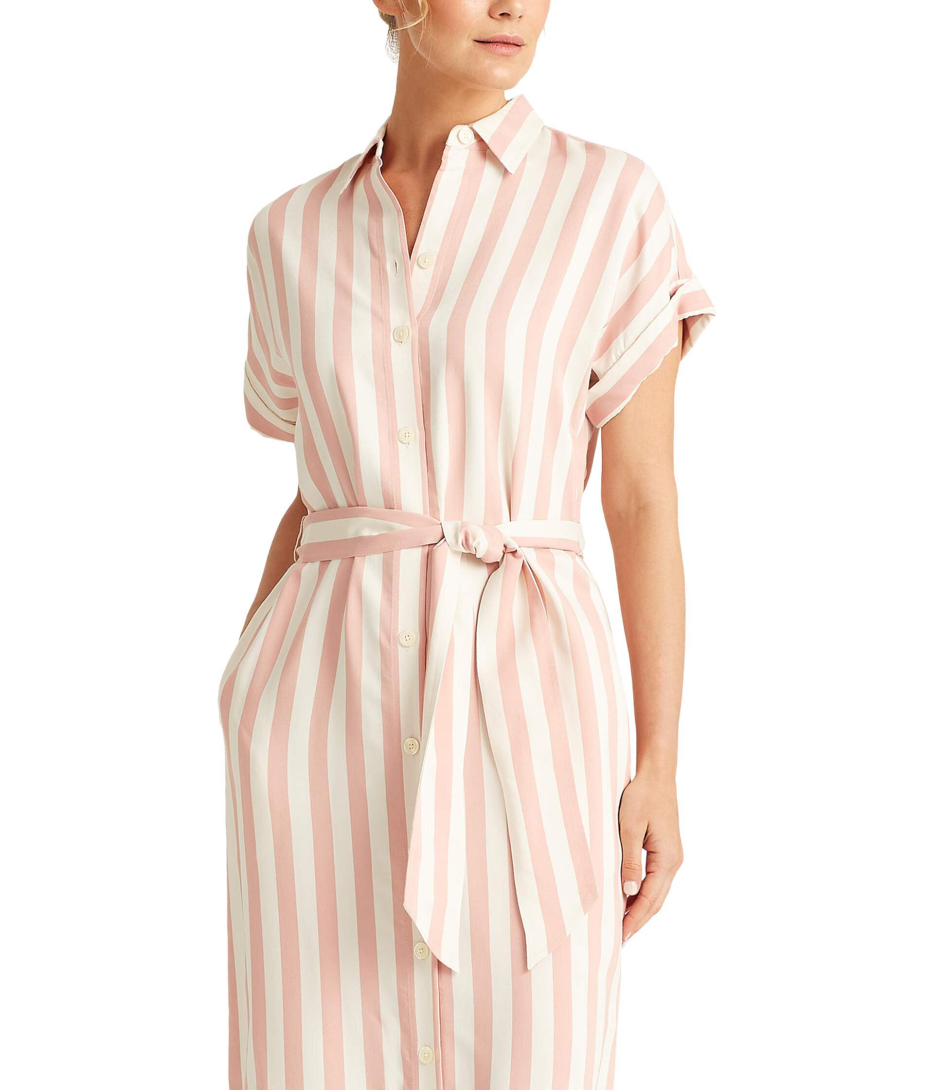 Платье-рубашка из твила в полоску Ralph Lauren