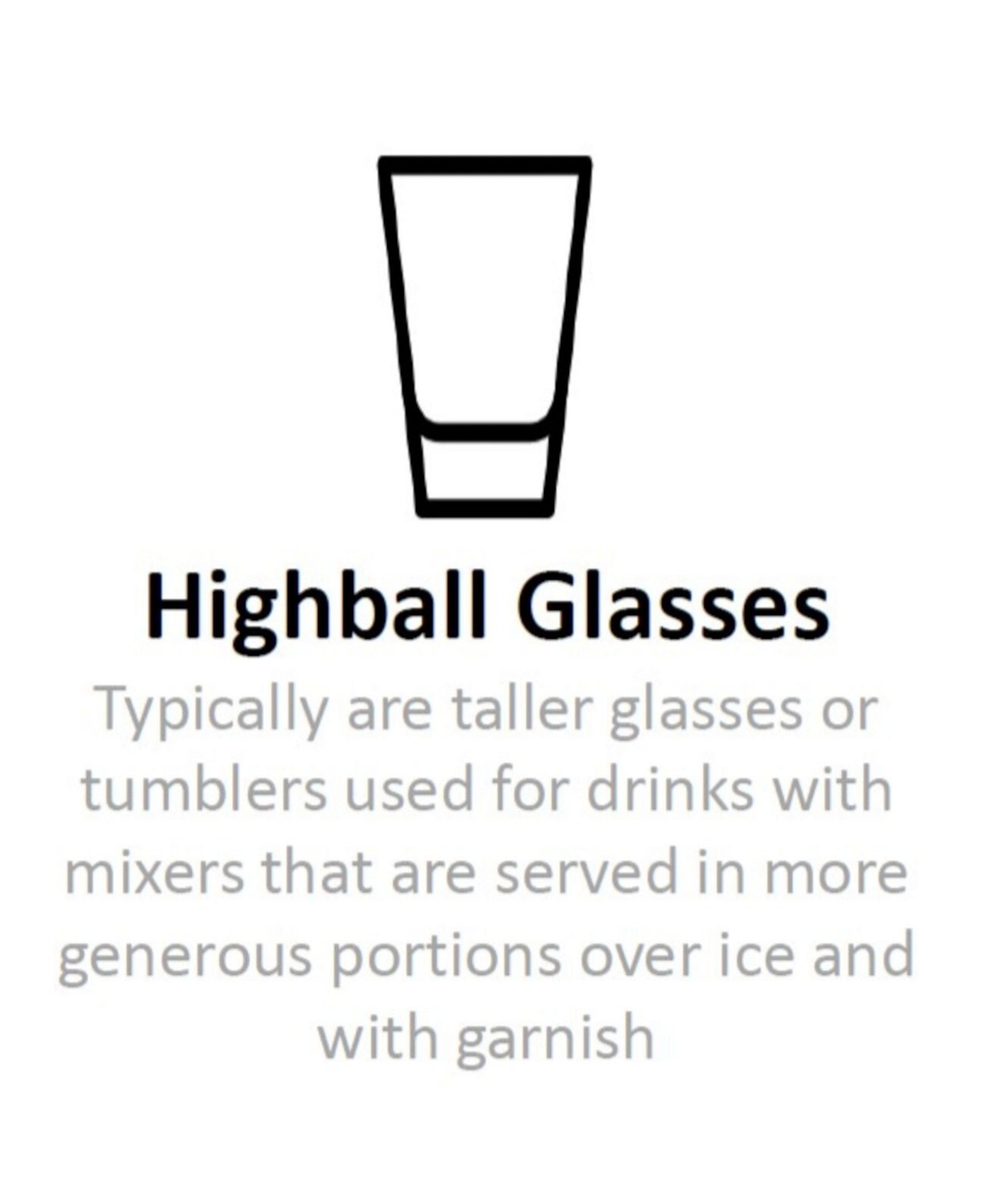 Специальная стеклянная посуда для напитков Highball Glass Riedel