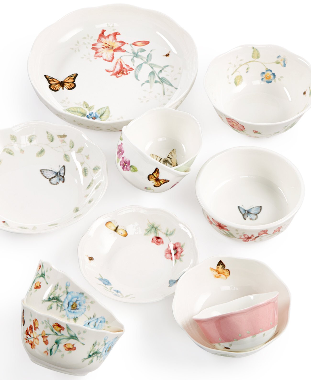 Низкая сервировочная миска Butterfly Meadow Lenox