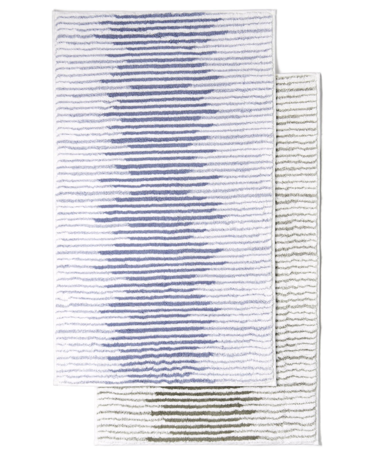 Текстурированный хлопковый коврик в полоску 22 x 36 дюймов, созданный для Macy's Hotel Collection