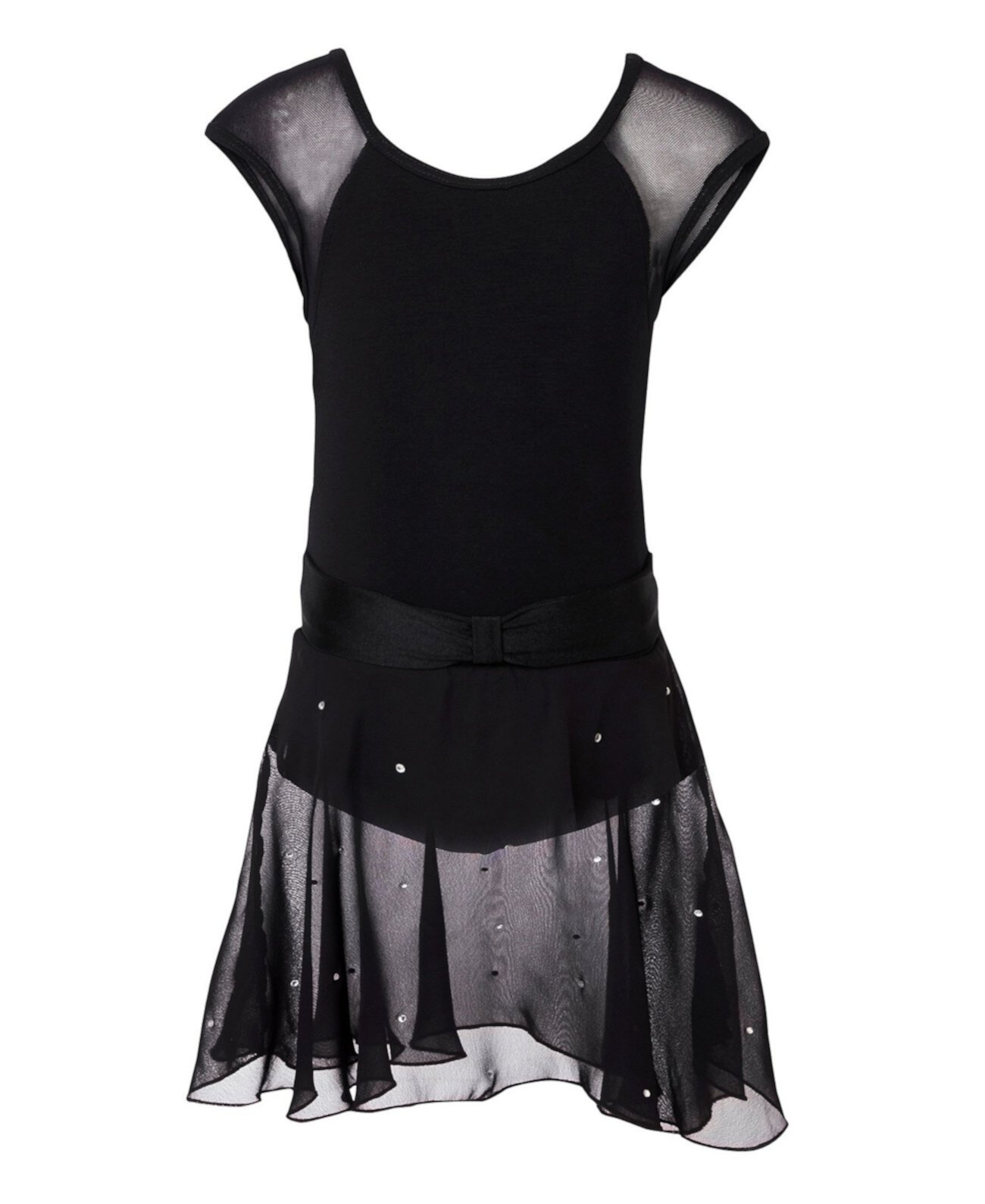 Танцевальное платье Paris с короткими рукавами для маленьких и больших девочек Flo Dancewear