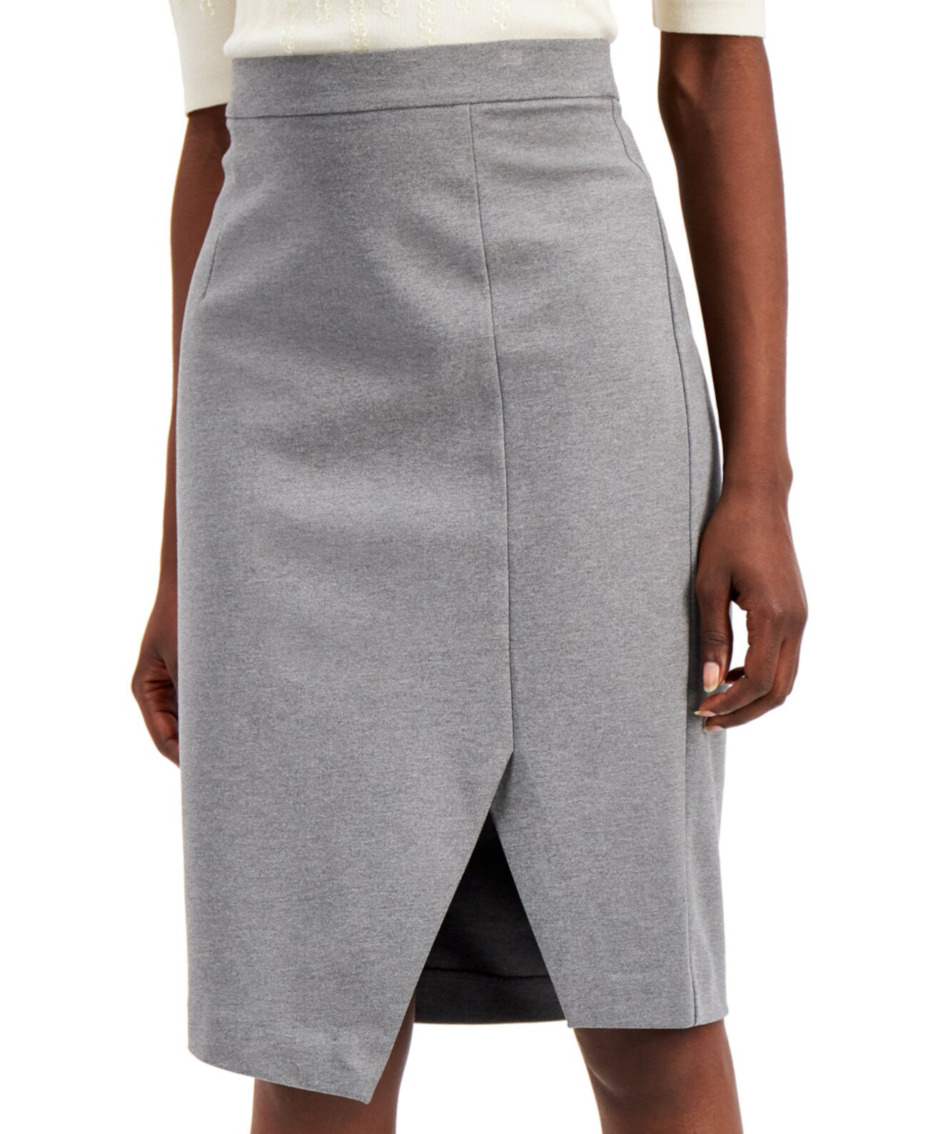 PontÃ©-Knit Asymmetrical Skirt, Created for Macy's Alfani