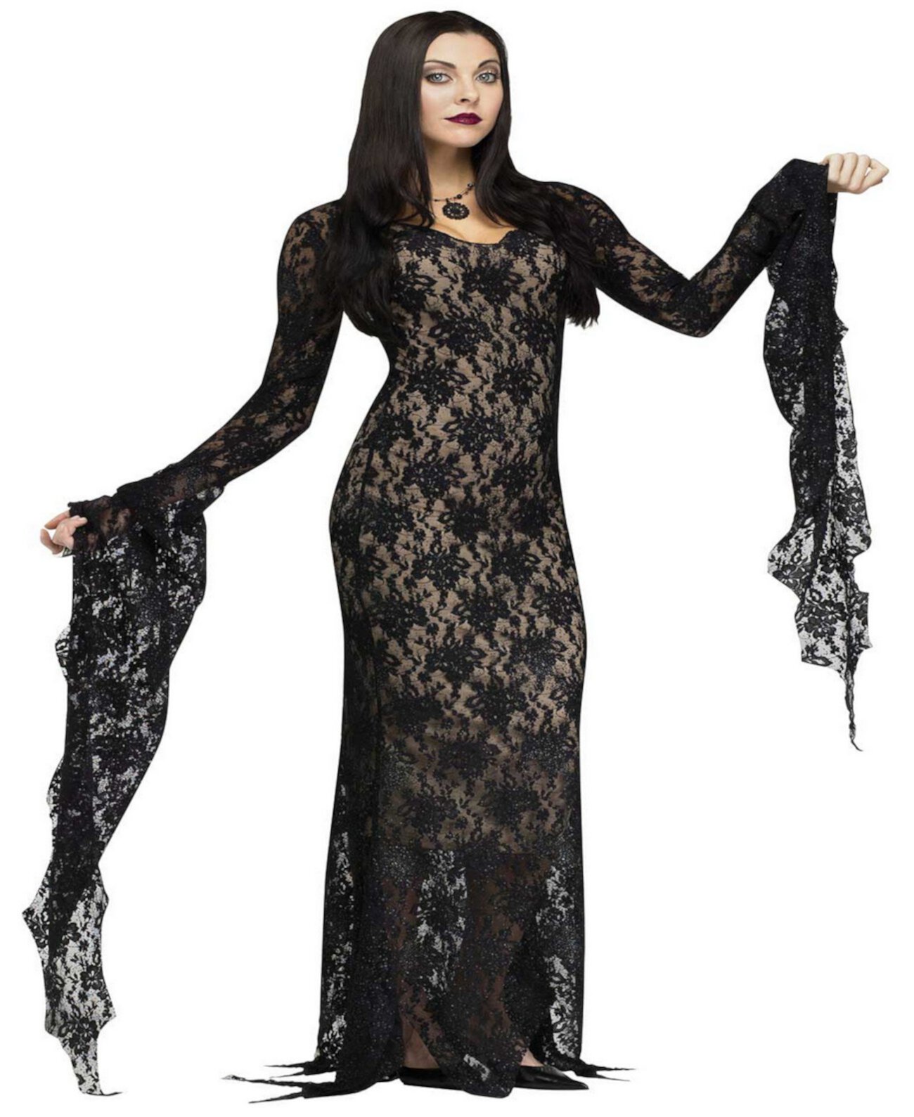 Купить Seasons Women's Lace Morticia Dress Костюм BuySeasons