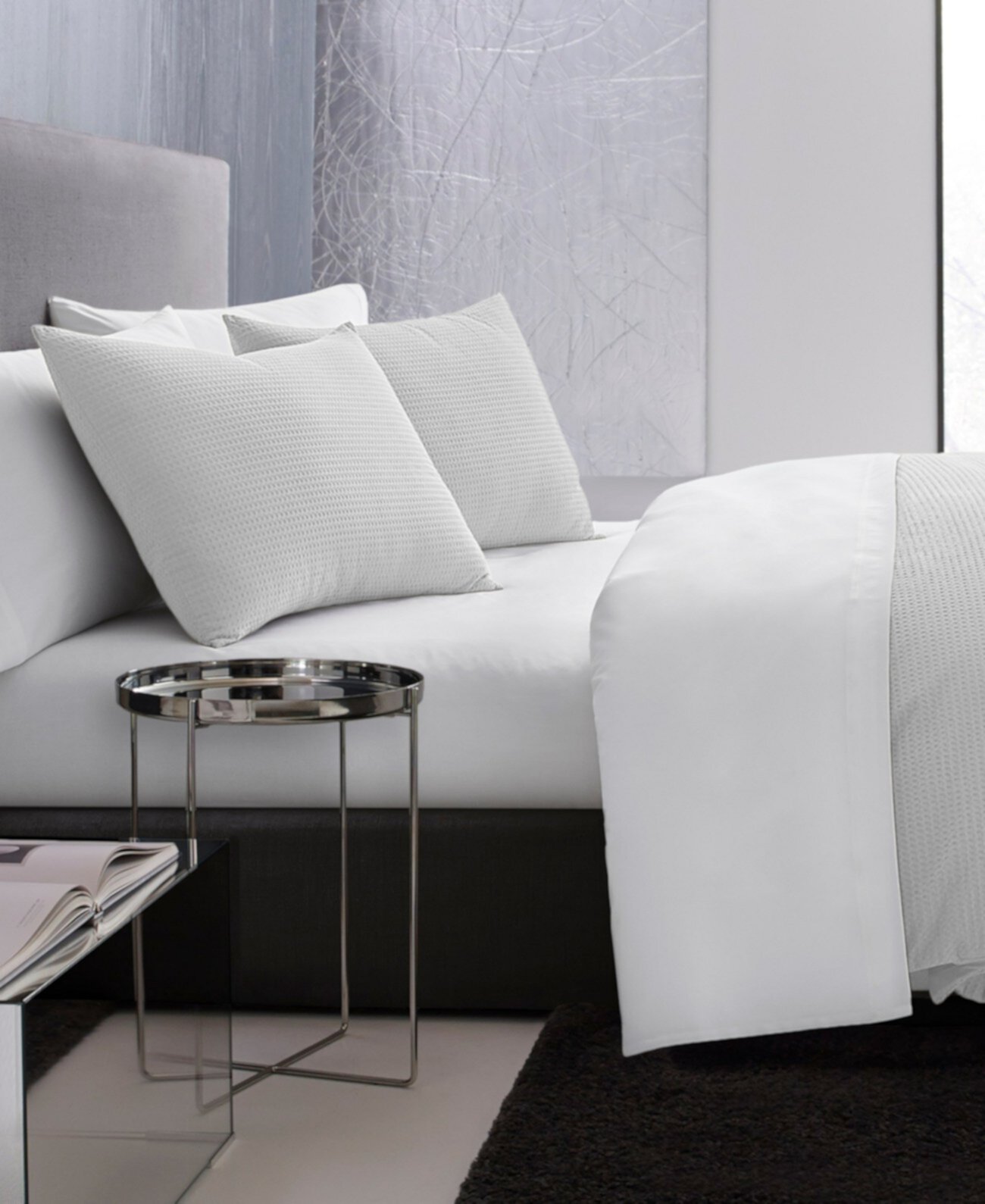 Waffle Pique Comforter Set, Queen Vera Wang