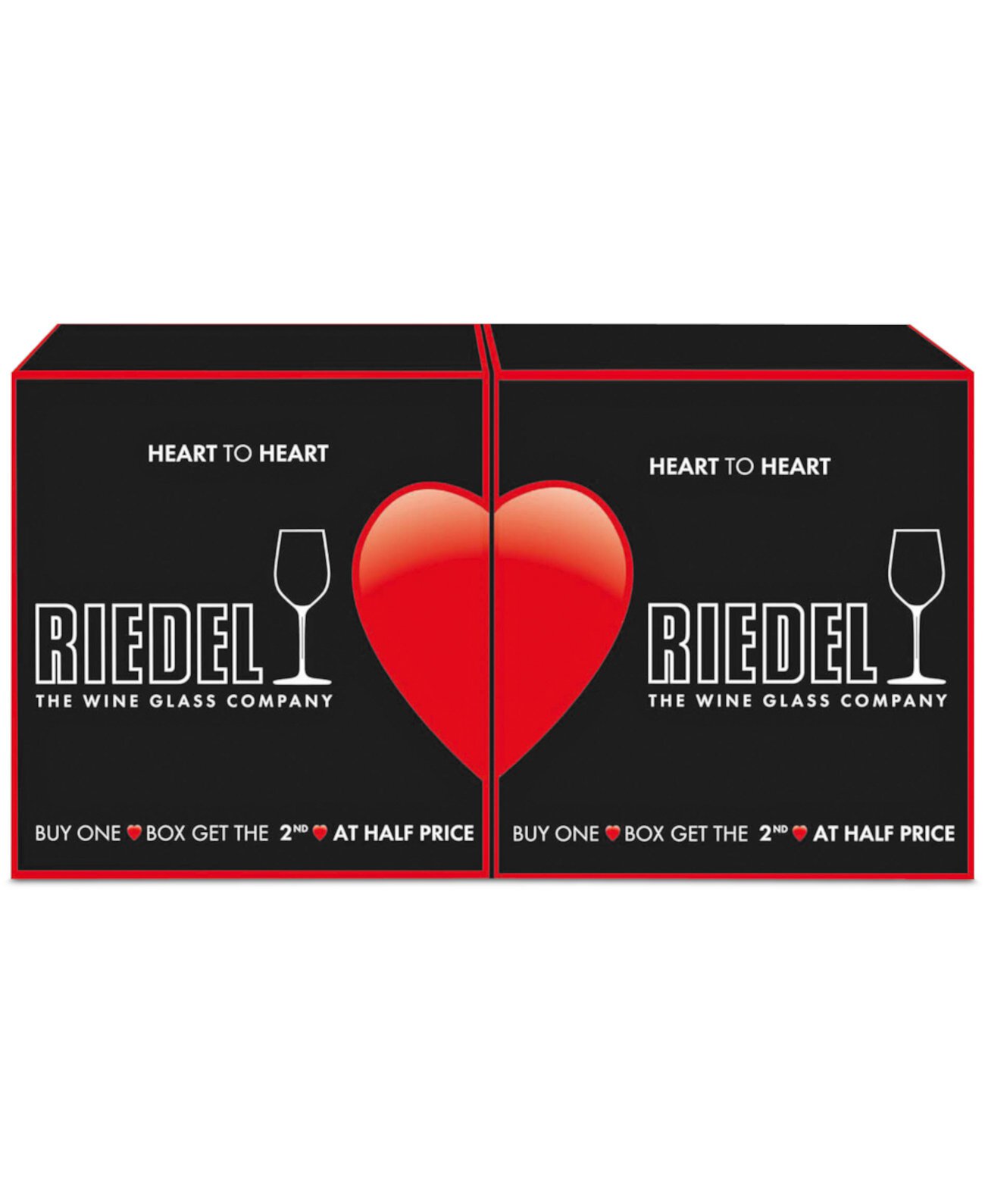 Набор из 2 бокалов для каберне от сердца к сердцу Riedel