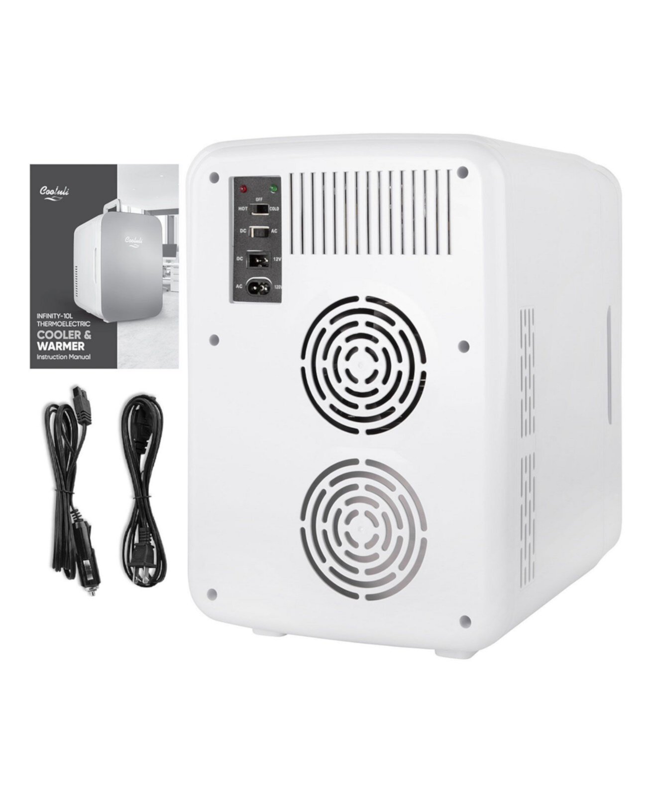 Компактный термоэлектрический охладитель и теплый мини-холодильник Infinity-10L Cooluli