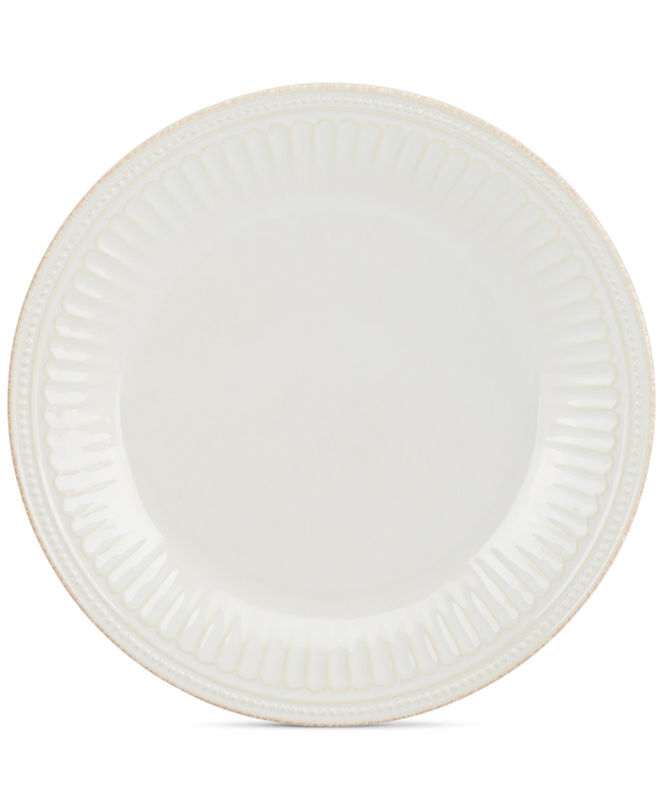 Столовая посуда Белая обеденная тарелка из керамогранита Perle Groove Lenox