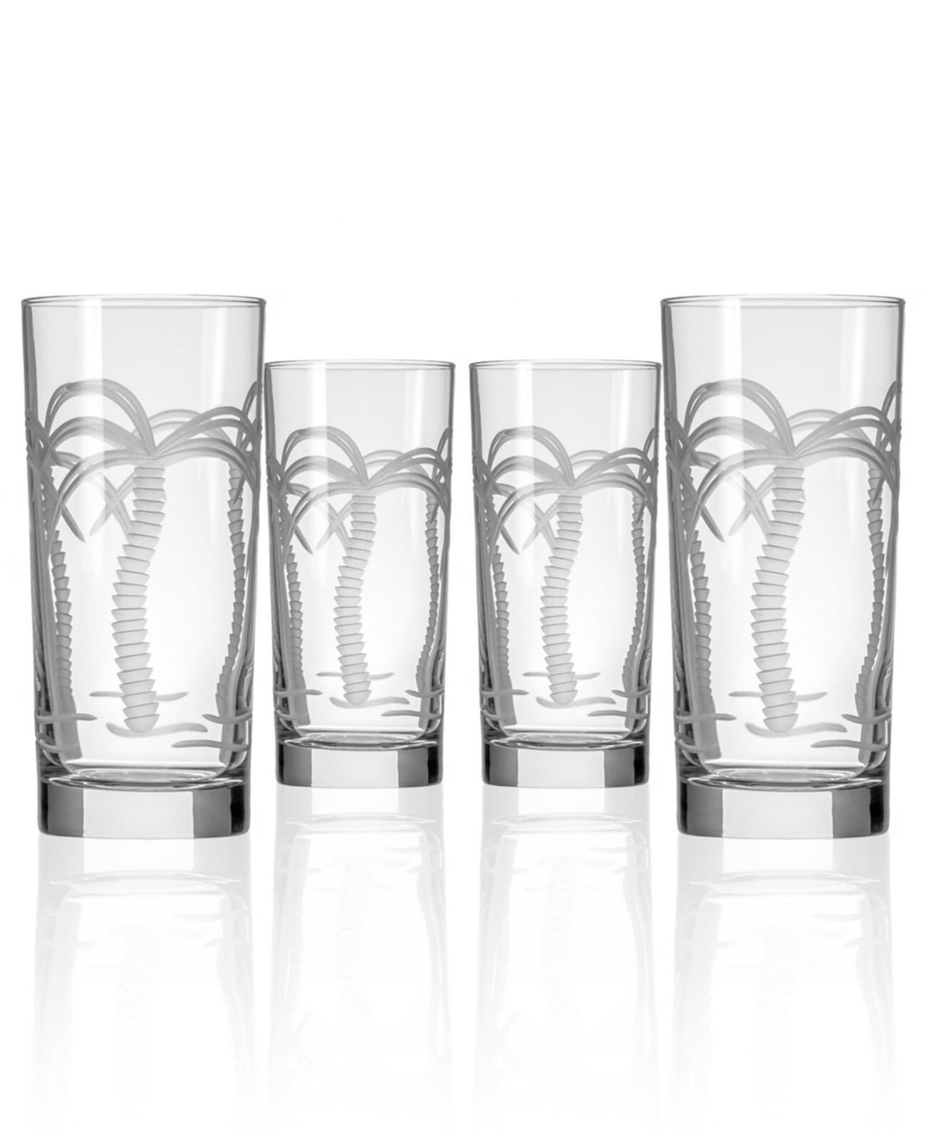 Кулер для пальм Highball 15 унций - набор из 4 стаканов Rolf Glass