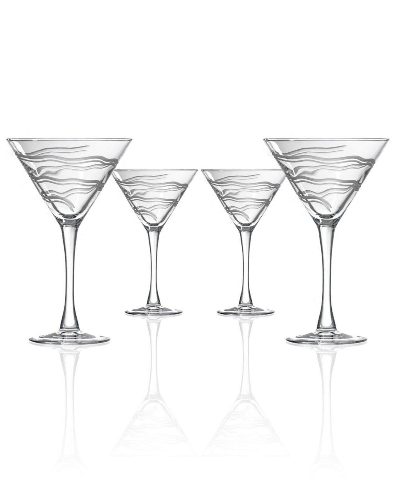 Мартини Good Vibrations 10 унций - набор из 4 стаканов Rolf Glass