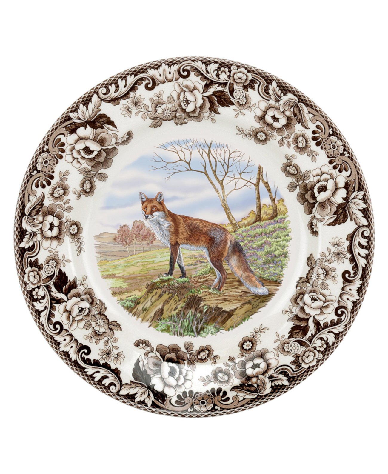 Обеденная тарелка Woodland Red Fox Spode