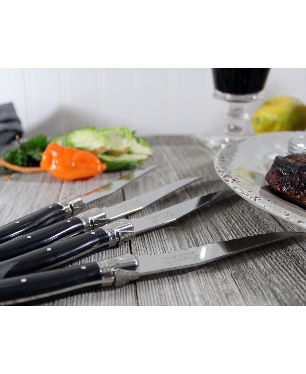 Ножи для черного стейка Laguiole, набор из 4 шт. French Home