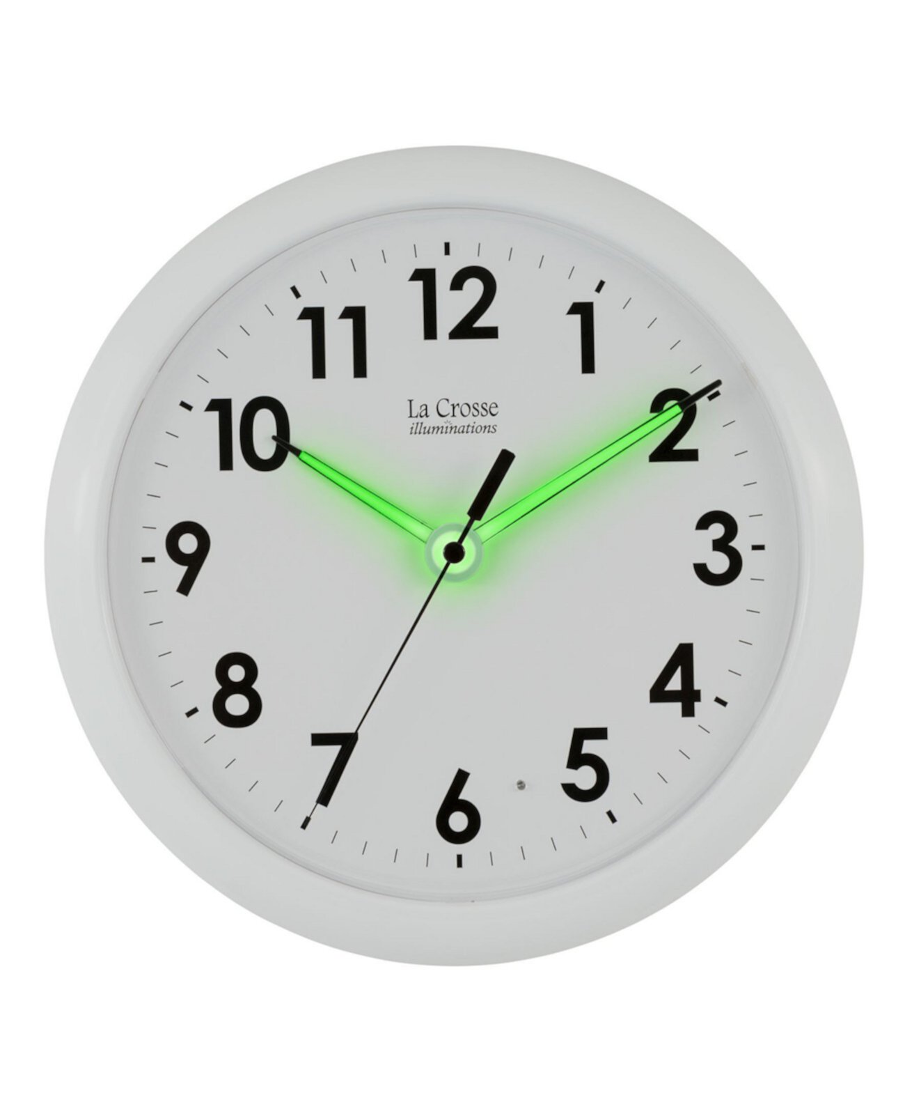 10-дюймовые настенные аналоговые часы с светящимися стрелками La Crosse Illuminations La Crosse Technology