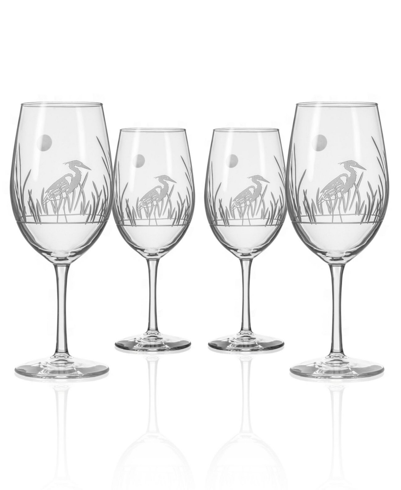 Универсальный бокал для вина Heron 18 унций - набор из 4 бокалов Rolf Glass