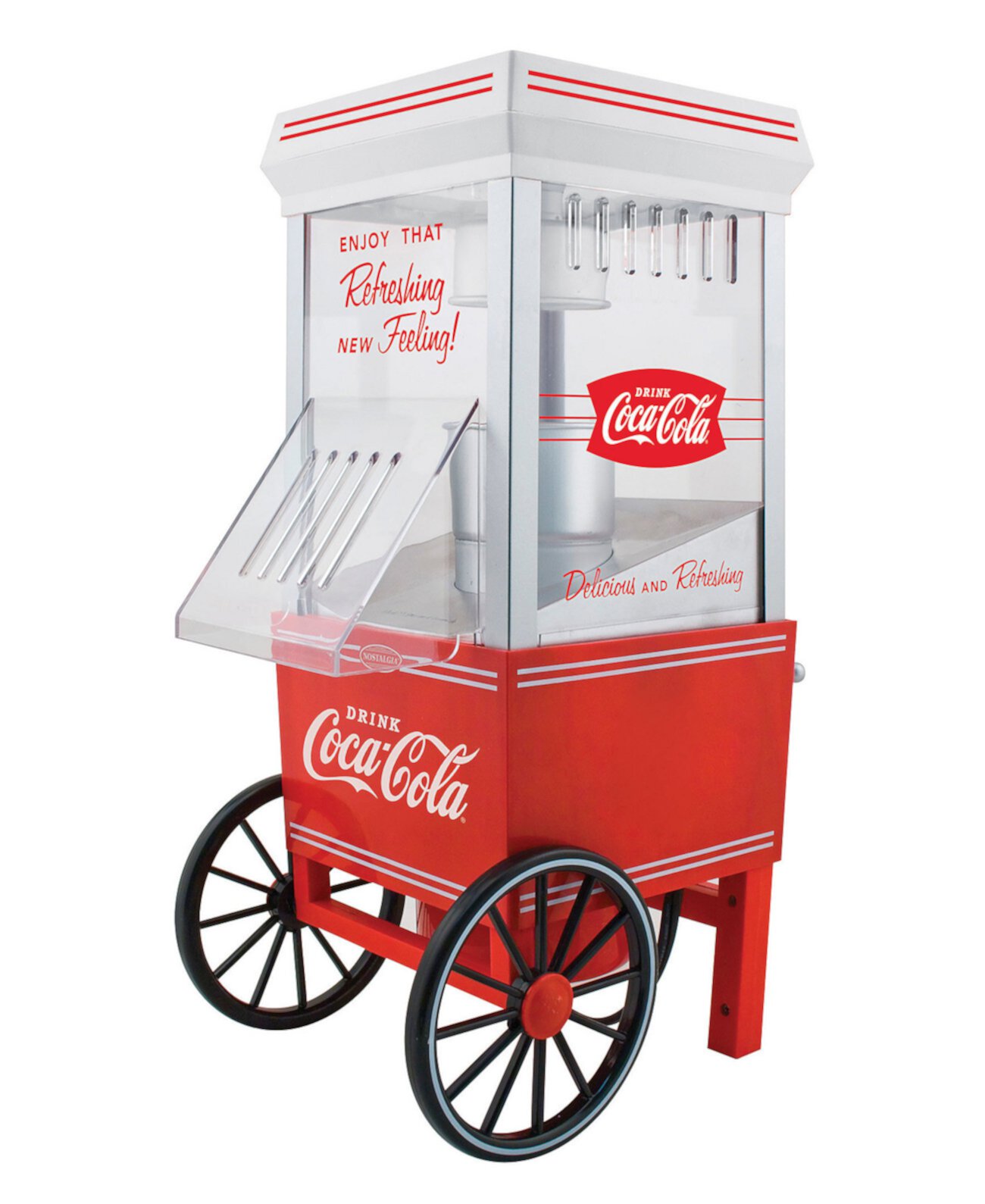 OFP501COKE Устройство для приготовления попкорна с горячим воздухом на 12 чашек Coca-Cola Nostalgia