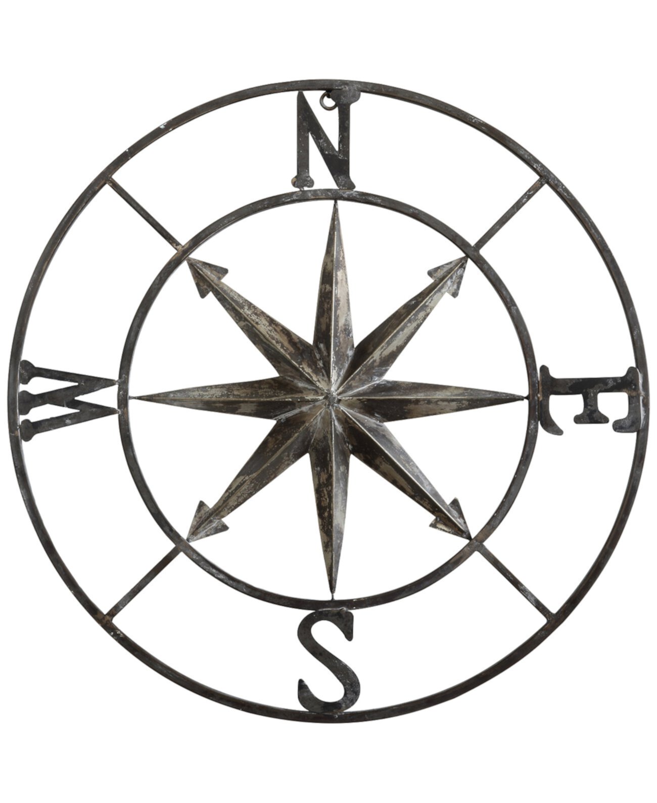 Настенный декор «Металлический компас», состаренный серебристый тон 3R Studio