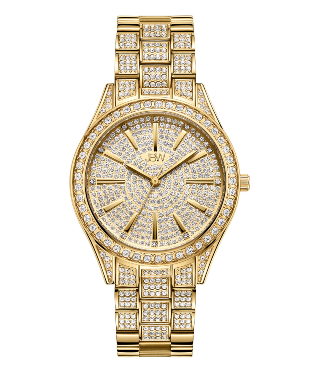 Смарт часы JBW Women's Cristal 34 (0.12 ct. t.w.) Diamond 18k Gold-plated Stainless-steel Watch 38mm JBW