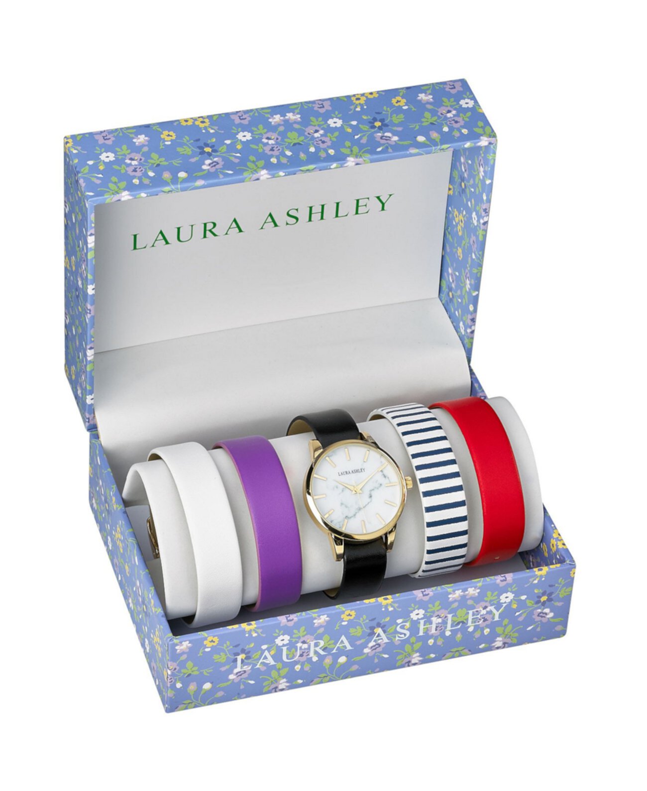 Смарт часы Laura Ashley Gold Slidethrough Interchangeable Marble Dial Set Laura Ashley