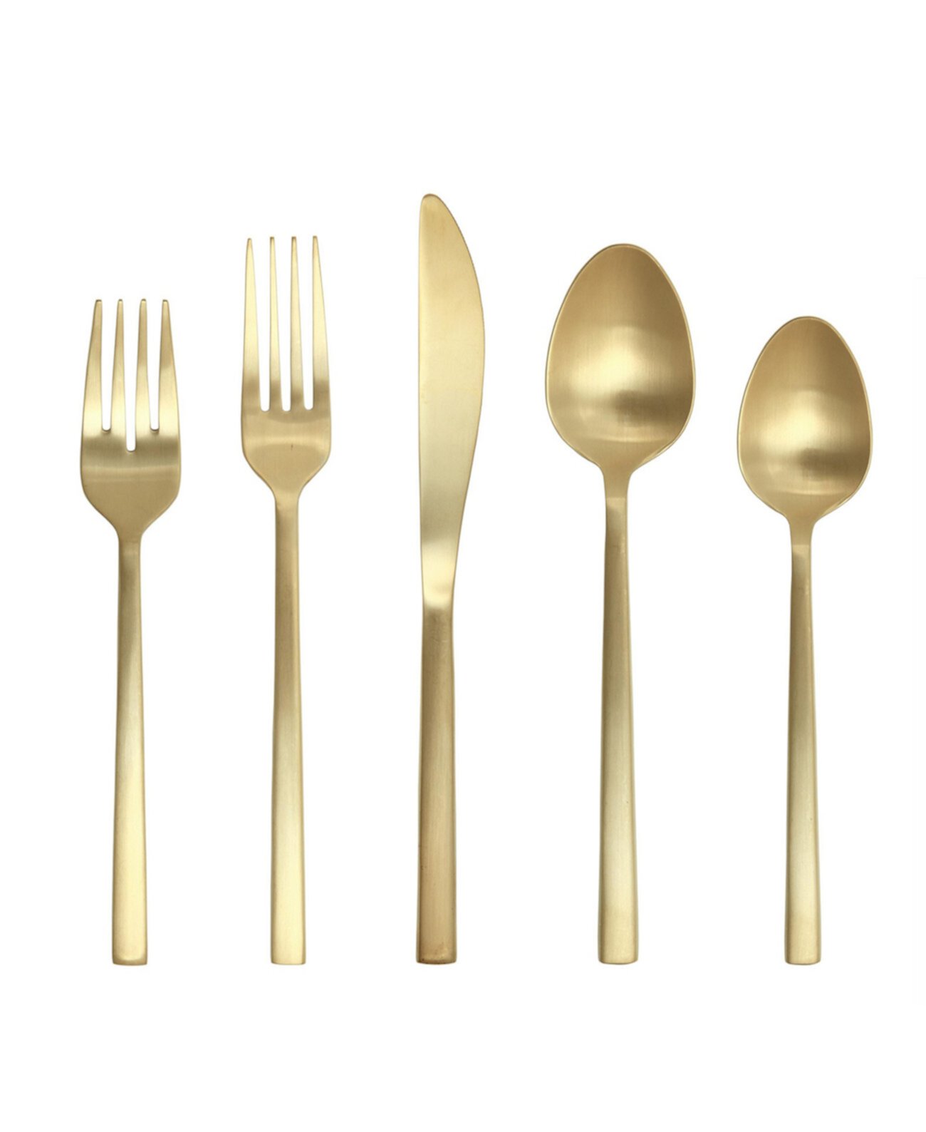 Набор столовых приборов Arezzo Brushed Gold 20pc Fortessa