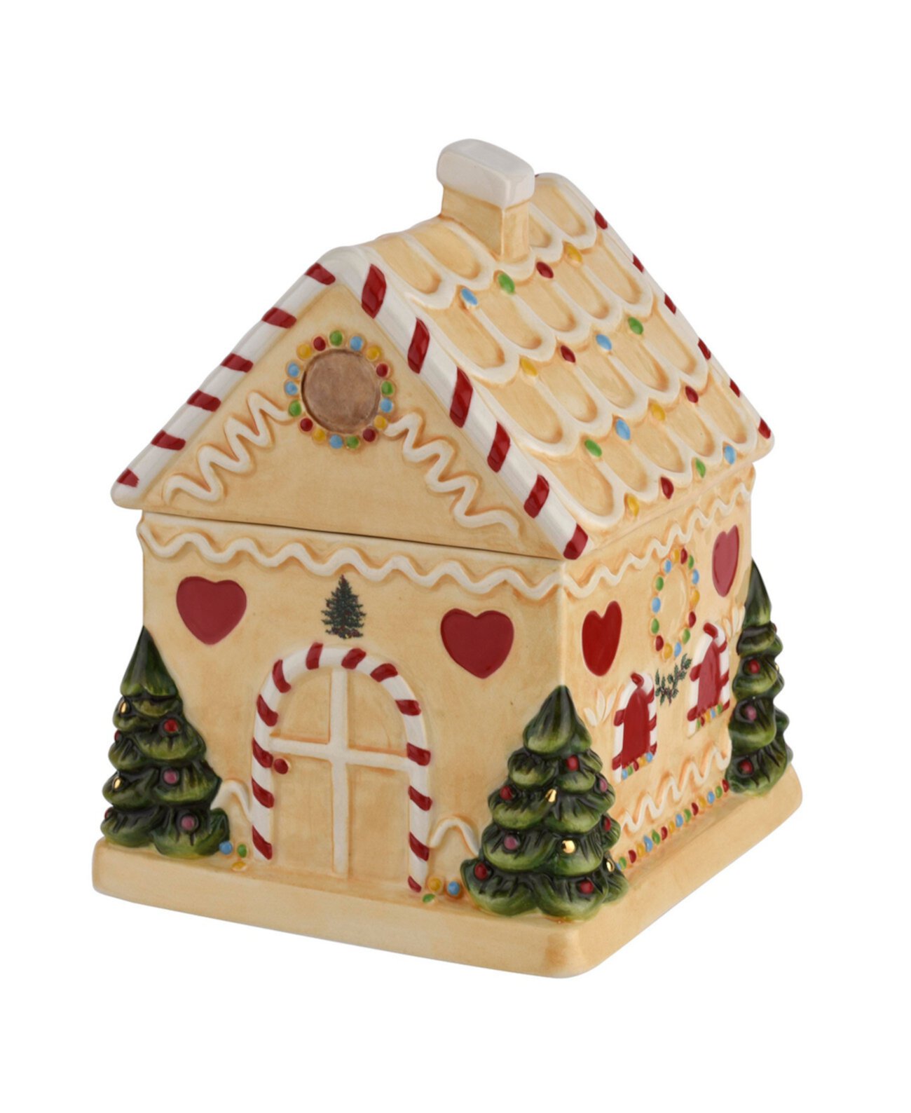 Christmas Tree Gingerbread House Candy Jar Spode