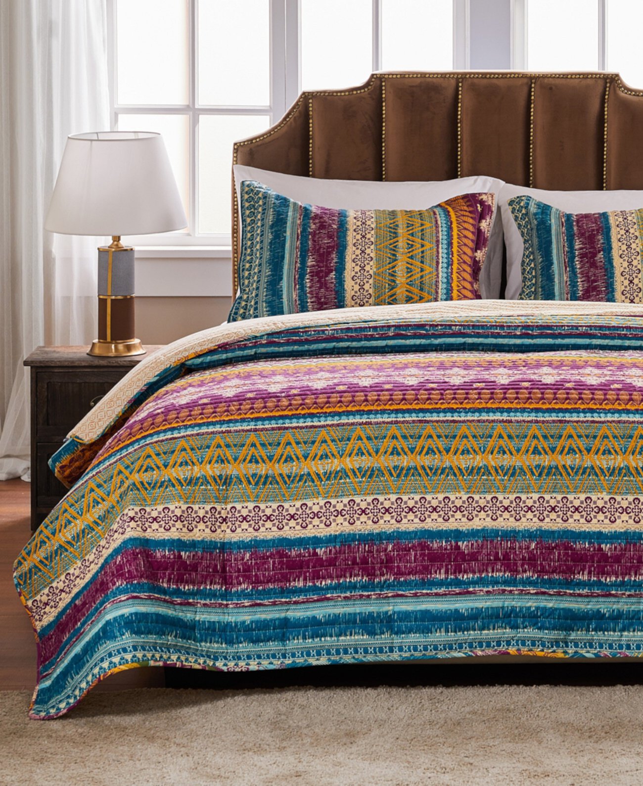 Комплект одеяла Southwest, двухкомпонентный твин Greenland Home Fashions