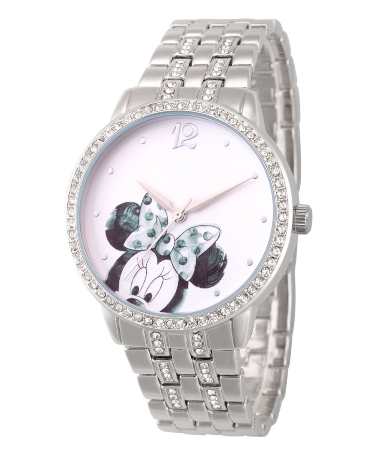 Смарт часы ewatchfactory Женские часы с серебристым браслетом Disney Minnie Mouse 40mm Ewatchfactory