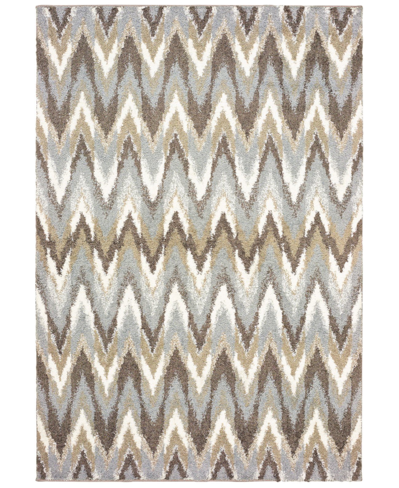 Verona Shag 4D Gray/Taupe 5'3" x 7'6" Area Rug Oriental Weavers