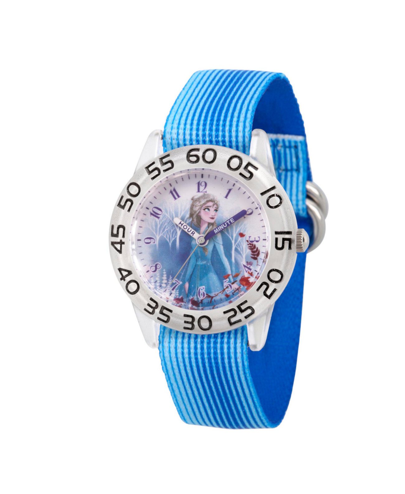 Наручные часы для учителей времени из прозрачного пластика для девочек Disney Frozen 2 Elsa, 32 мм Ewatchfactory