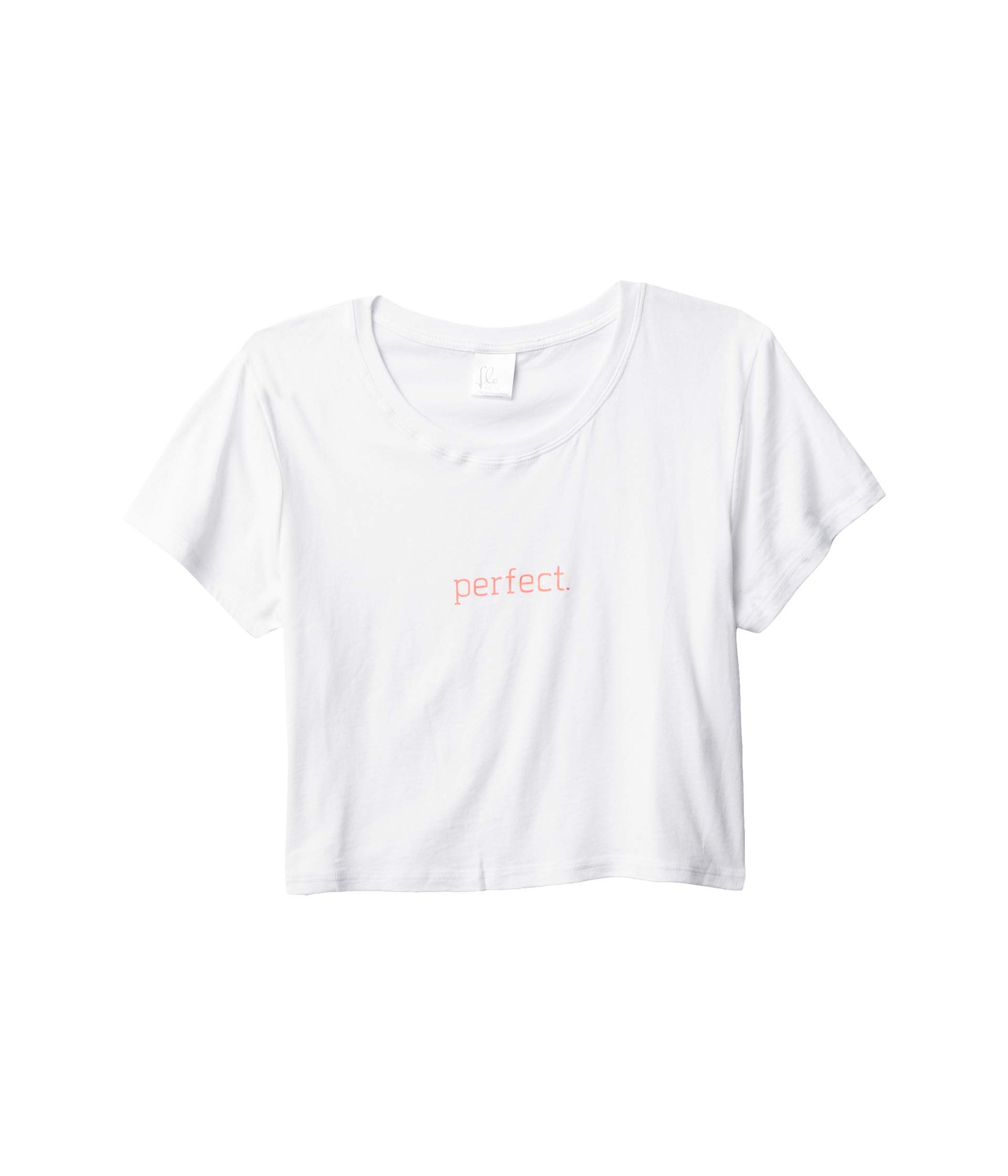 Футболка Perfect Crop Tee Flo Active для детей с полуприлегающим силуэтом и графикой, 50% хлопка и 50%.modal Flo Active