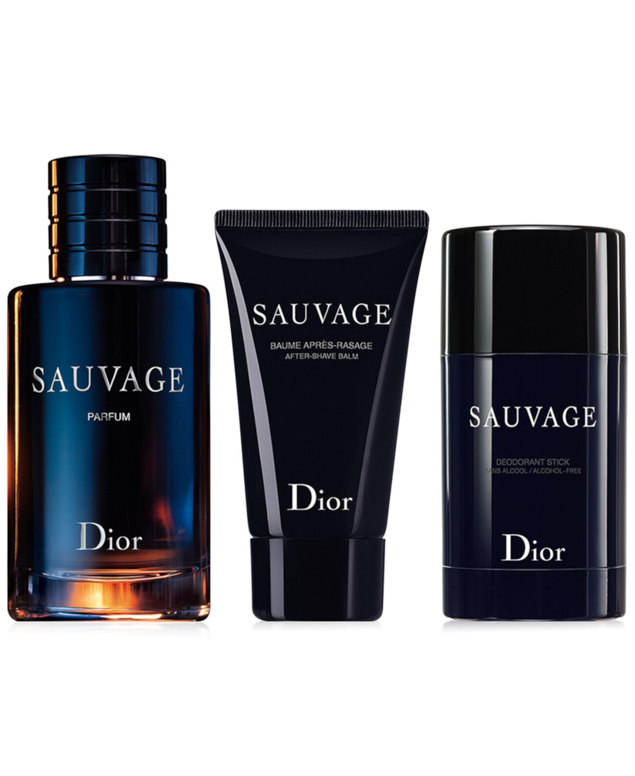 Мужские 3 шт. Подарочный набор Sauvage Parfum Dior