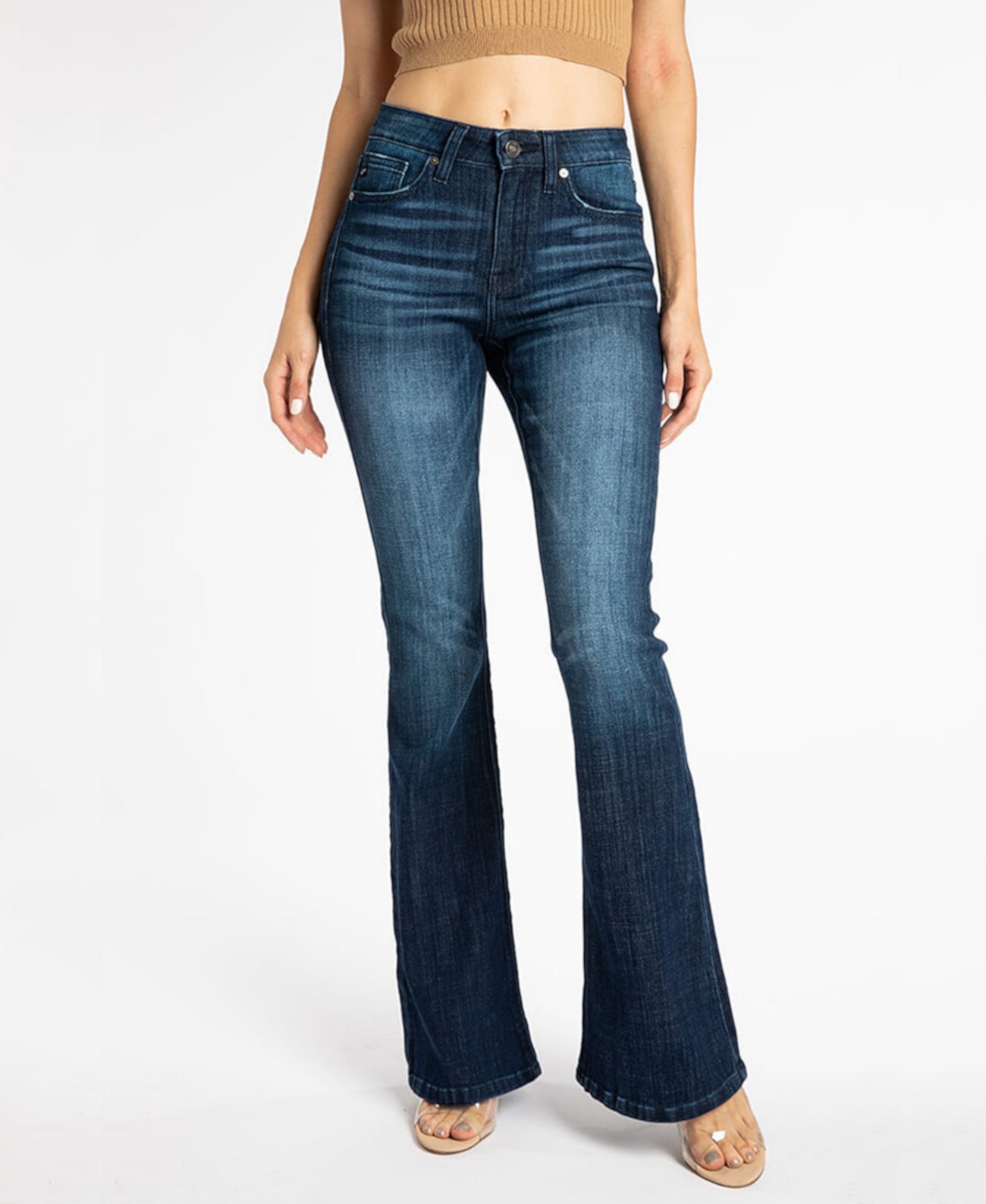 Женские расклешенные джинсы со средней посадкой Kancan