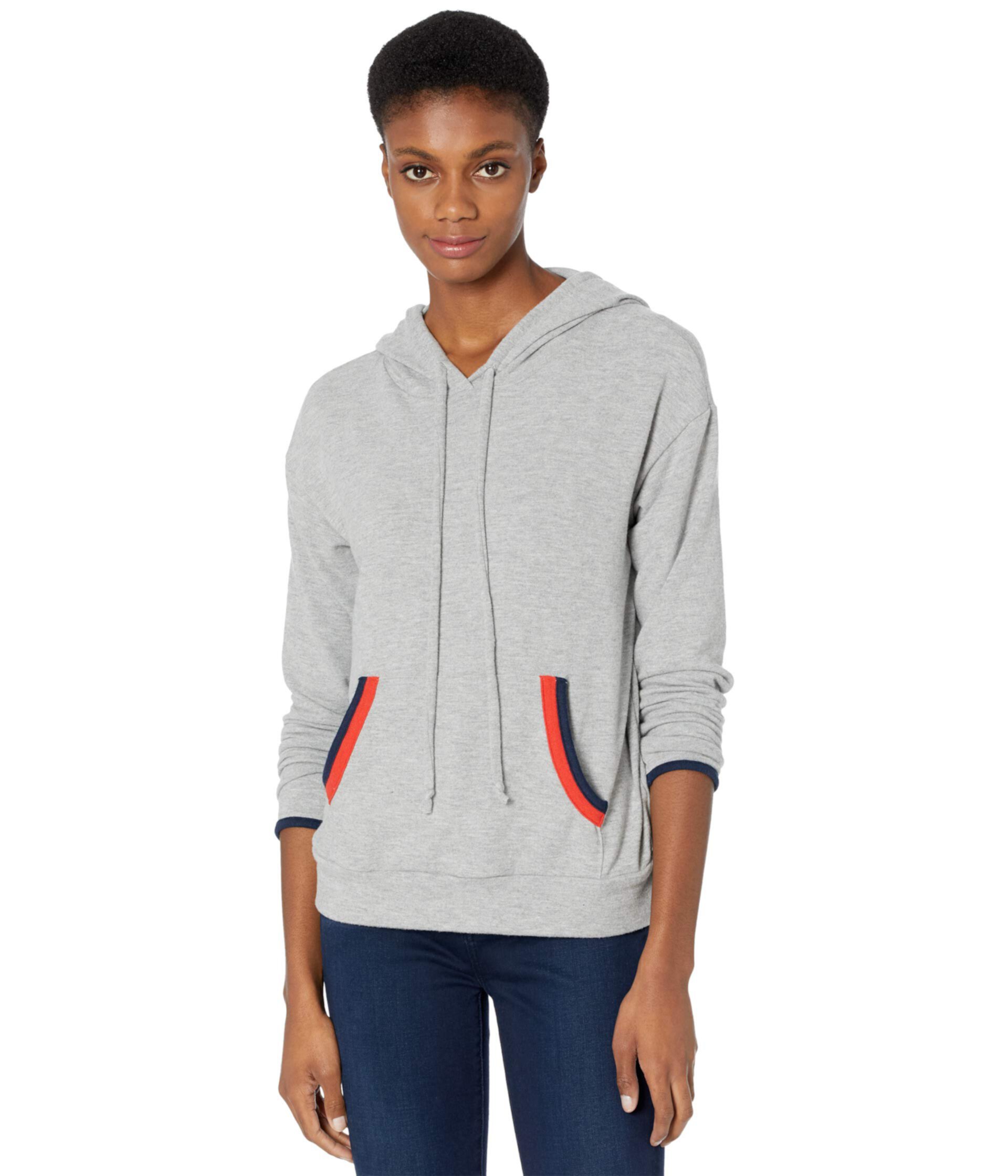 Cody Madison Brushed Jersey Hoodie w/ Contrast Double Binding Michael Stars