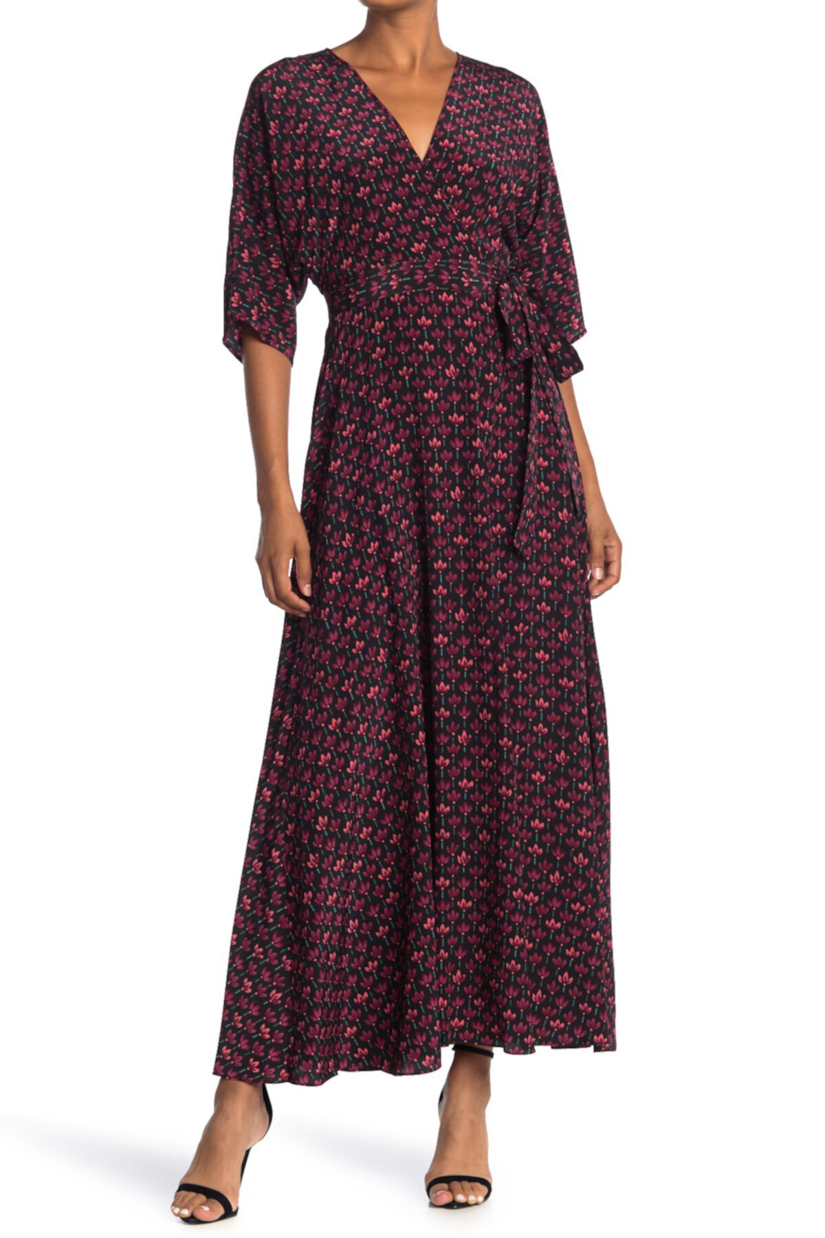 Купить Повседневные платья Eloise Silk Printed Wrap Maxi Dress Diane von Furstenberg, цвет - нет