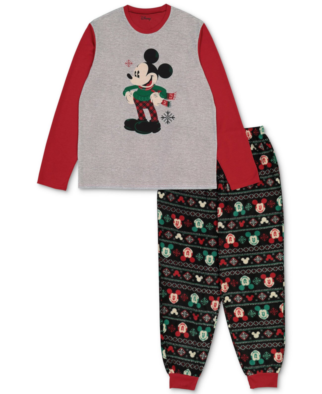 Подходящий мужской праздничный семейный пижамный комплект с Микки и Минни Briefly Stated