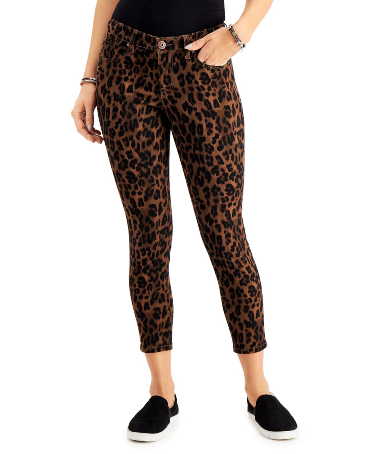 Leopard-Print Curvy Skinny Jeans, Created for Macy's Style & Co