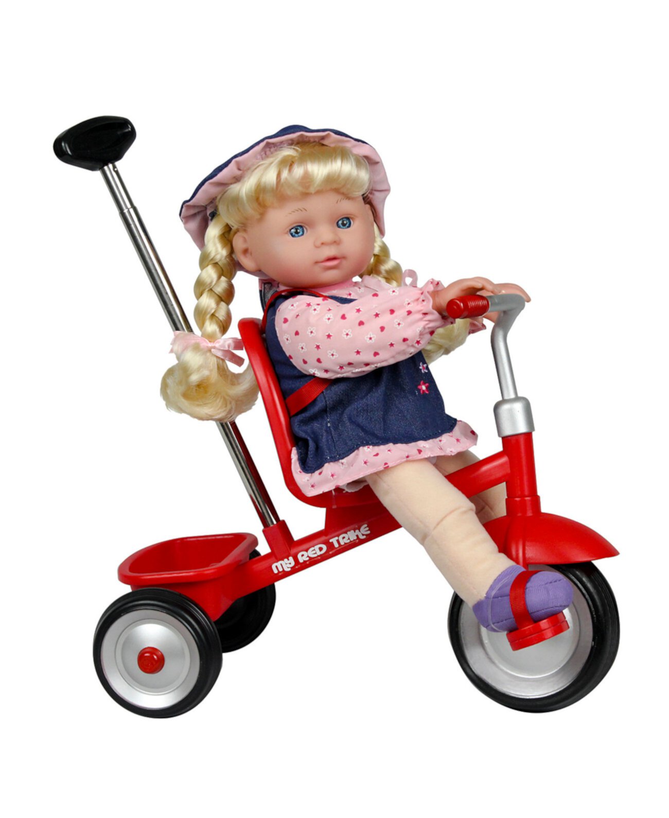 Кукла Kid Concepts 12 дюймов с трехколесным велосипедом Kid Concepts