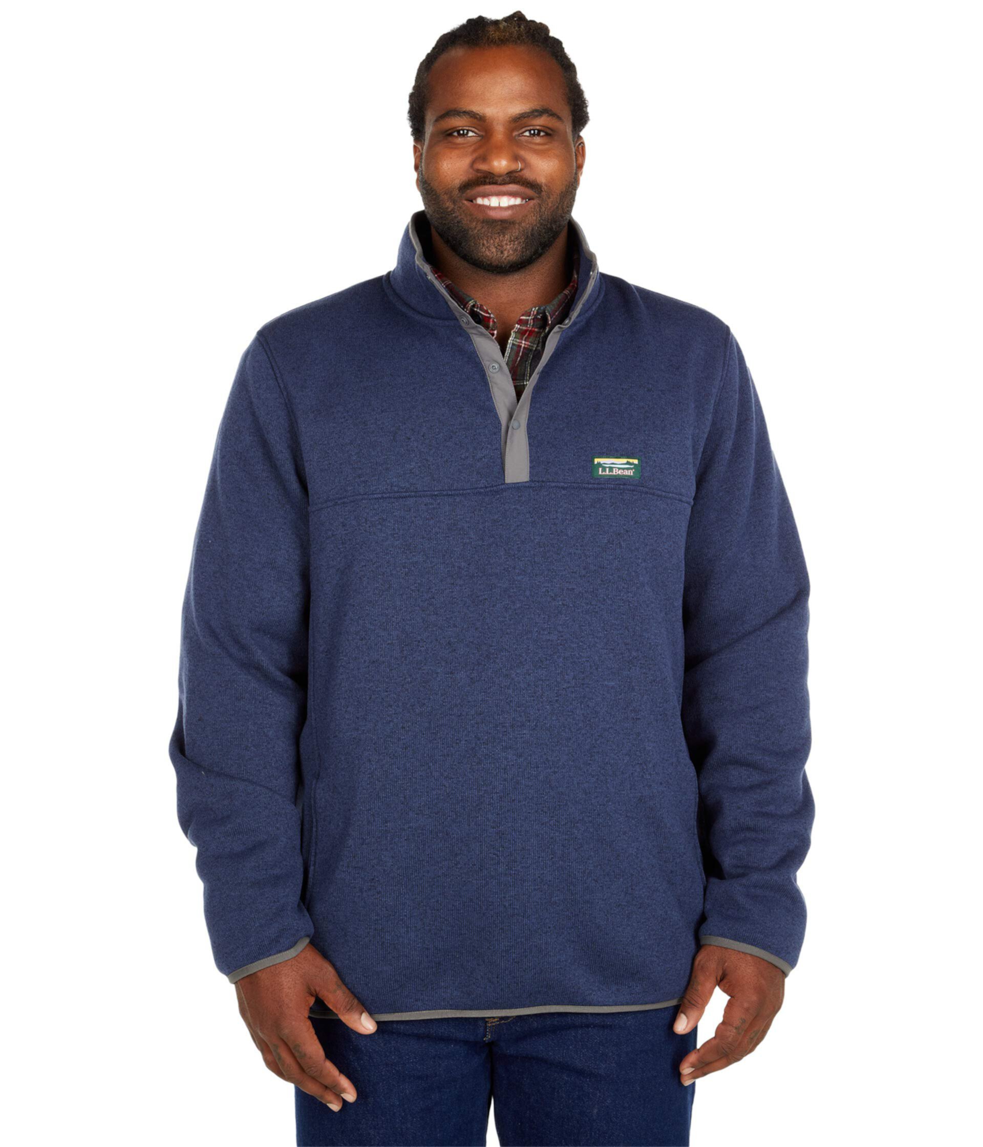 Мужская Толстовка L.L.Bean Sweater Fleece Pullover - Tall L.L.Bean